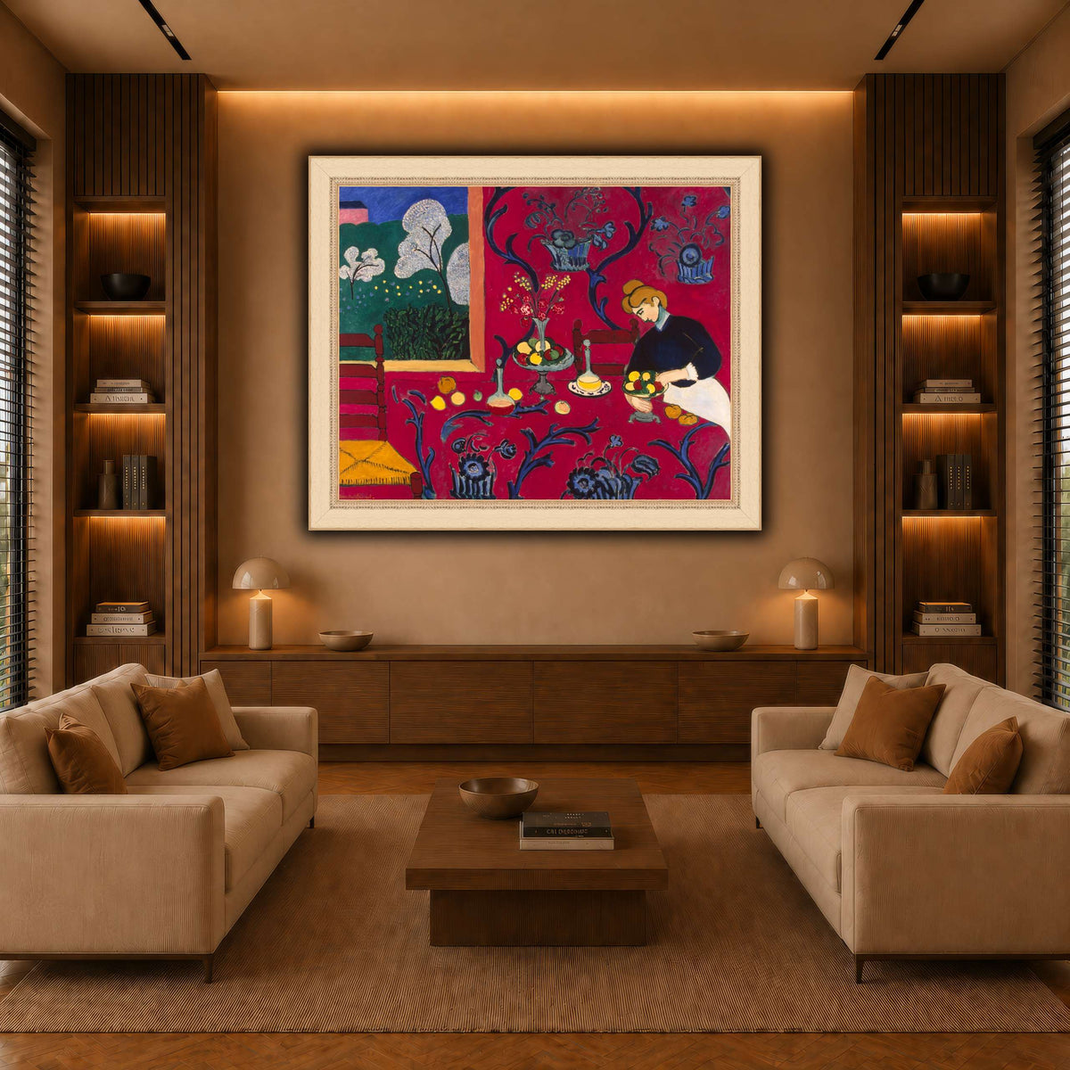 La_Desserte_rouge_Henri_Matisse warm-living-room