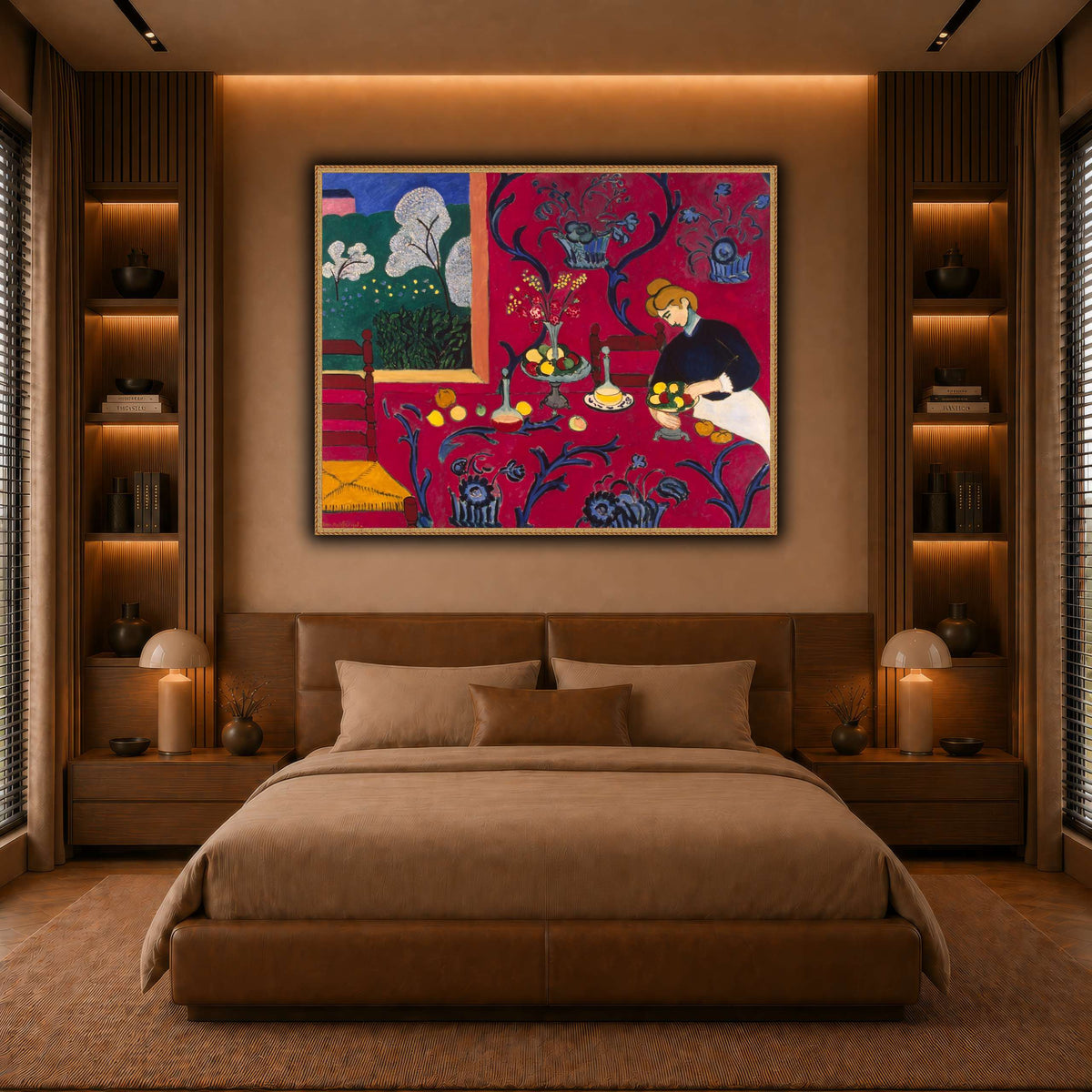 La_Desserte_rouge_Henri_Matisse warm-bedroom