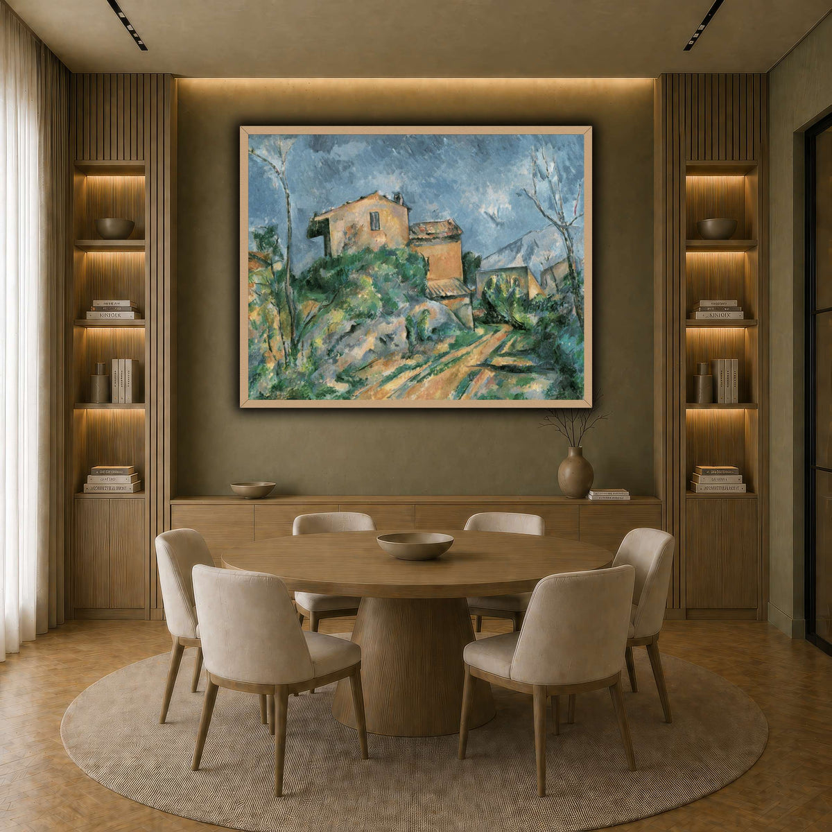 La_Maison_Maria_avec_une_Paul_Cezanne earth-dining room
