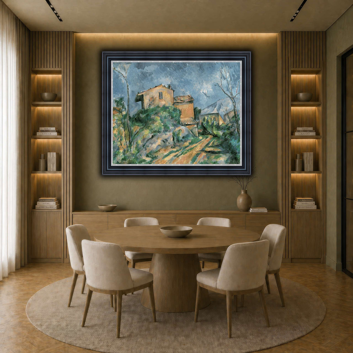 La_Maison_Maria_avec_une_Paul_Cezanne earth-dining room