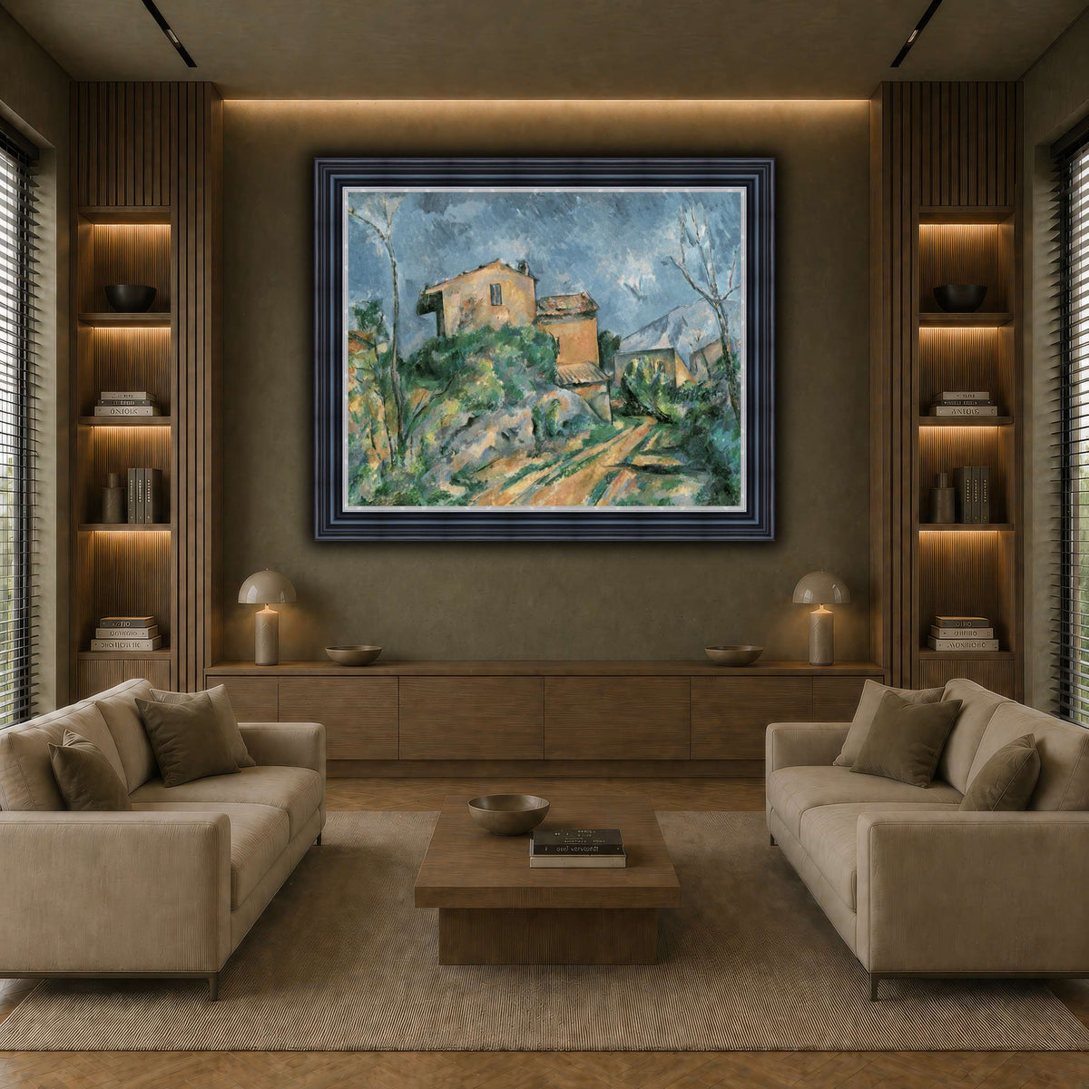 La_Maison_Maria_avec_une_Paul_Cezanne earth-living room