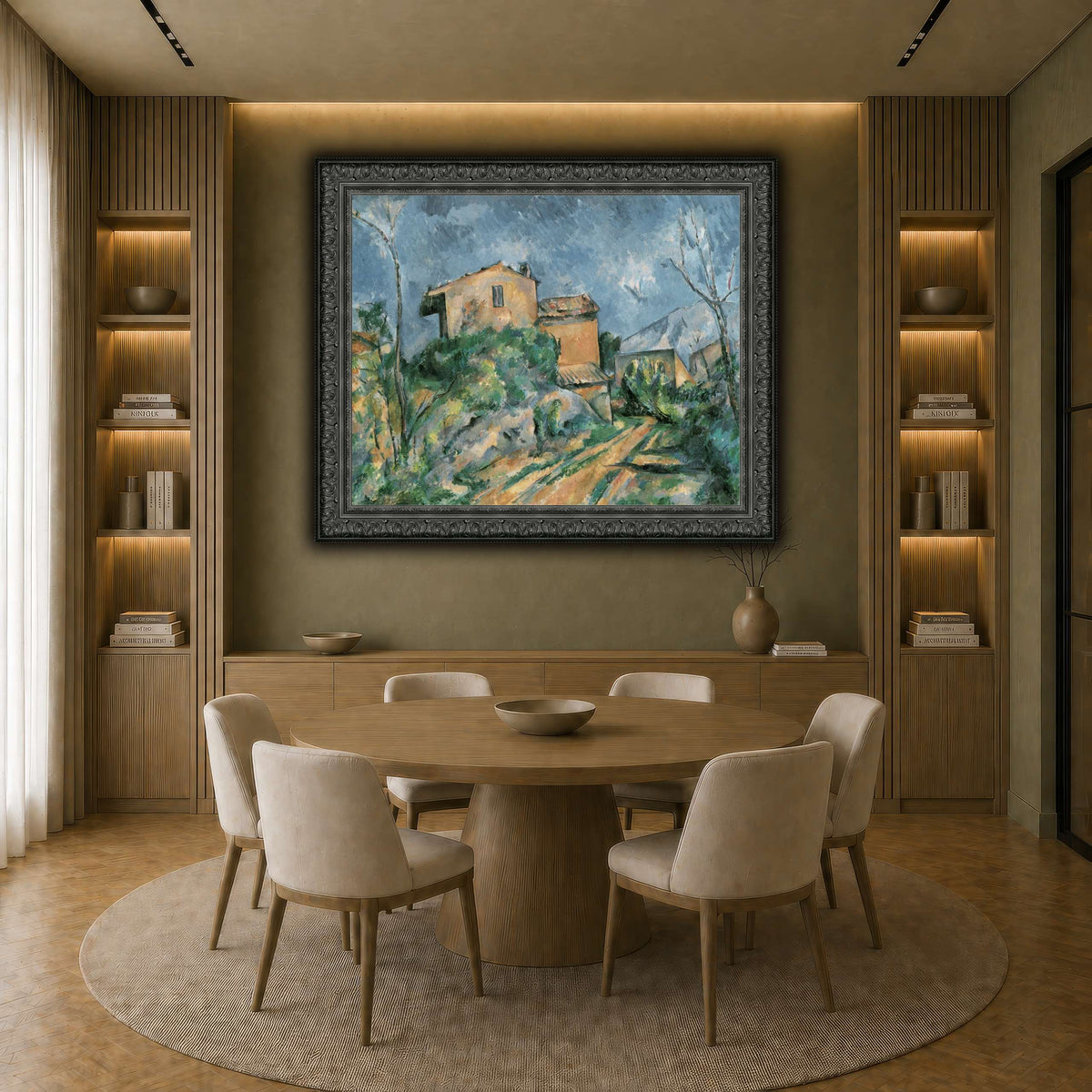 La_Maison_Maria_avec_une_Paul_Cezanne earth-dining room