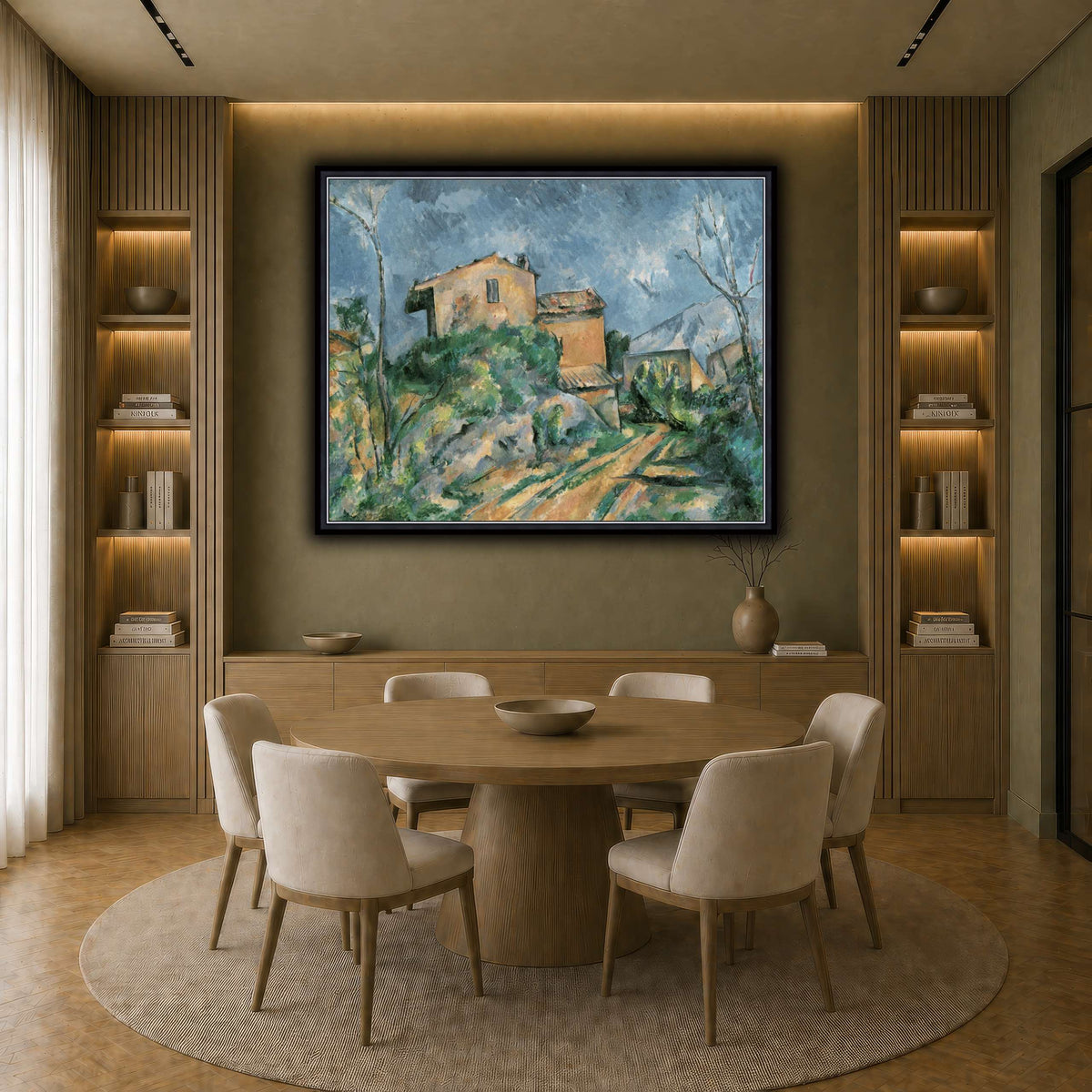 La_Maison_Maria_avec_une_Paul_Cezanne earth-dining room