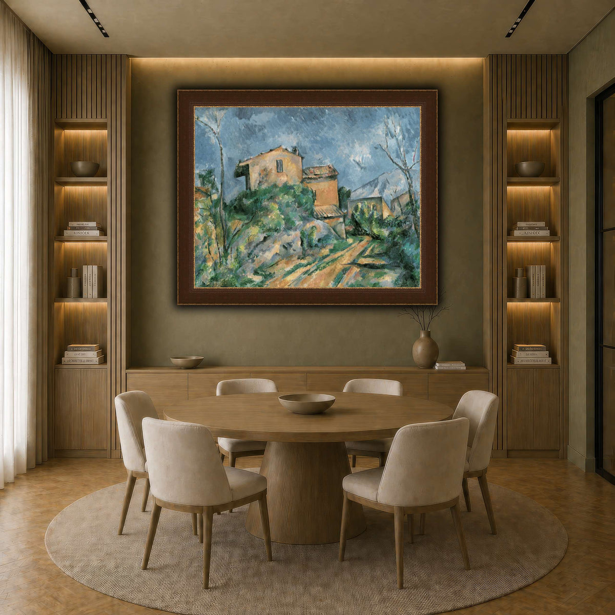 La_Maison_Maria_avec_une_Paul_Cezanne earth-dining room