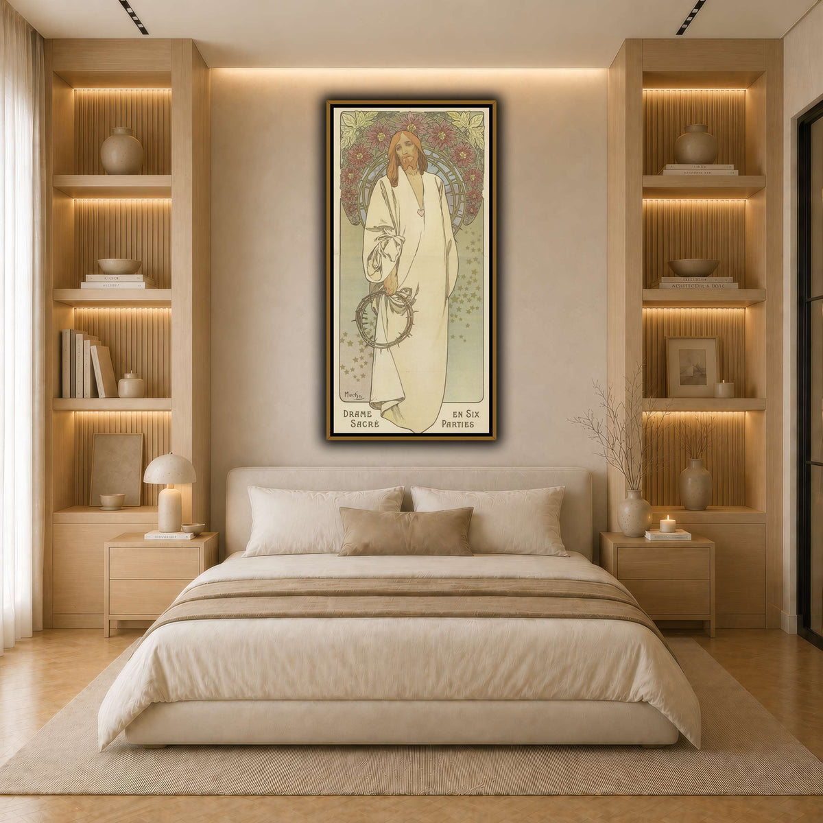 La_Passion_d’Edmond_Haraucourt._Drame_sacré_en_six_parties,_musique_de_Jean_Sébastien_Bach_Alphonse_Mucha light neutral- bedroom