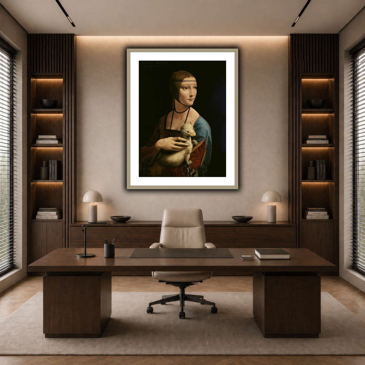 Lady_with_an_Ermine_-_Leonardo_da_Vinci dark neutral-office