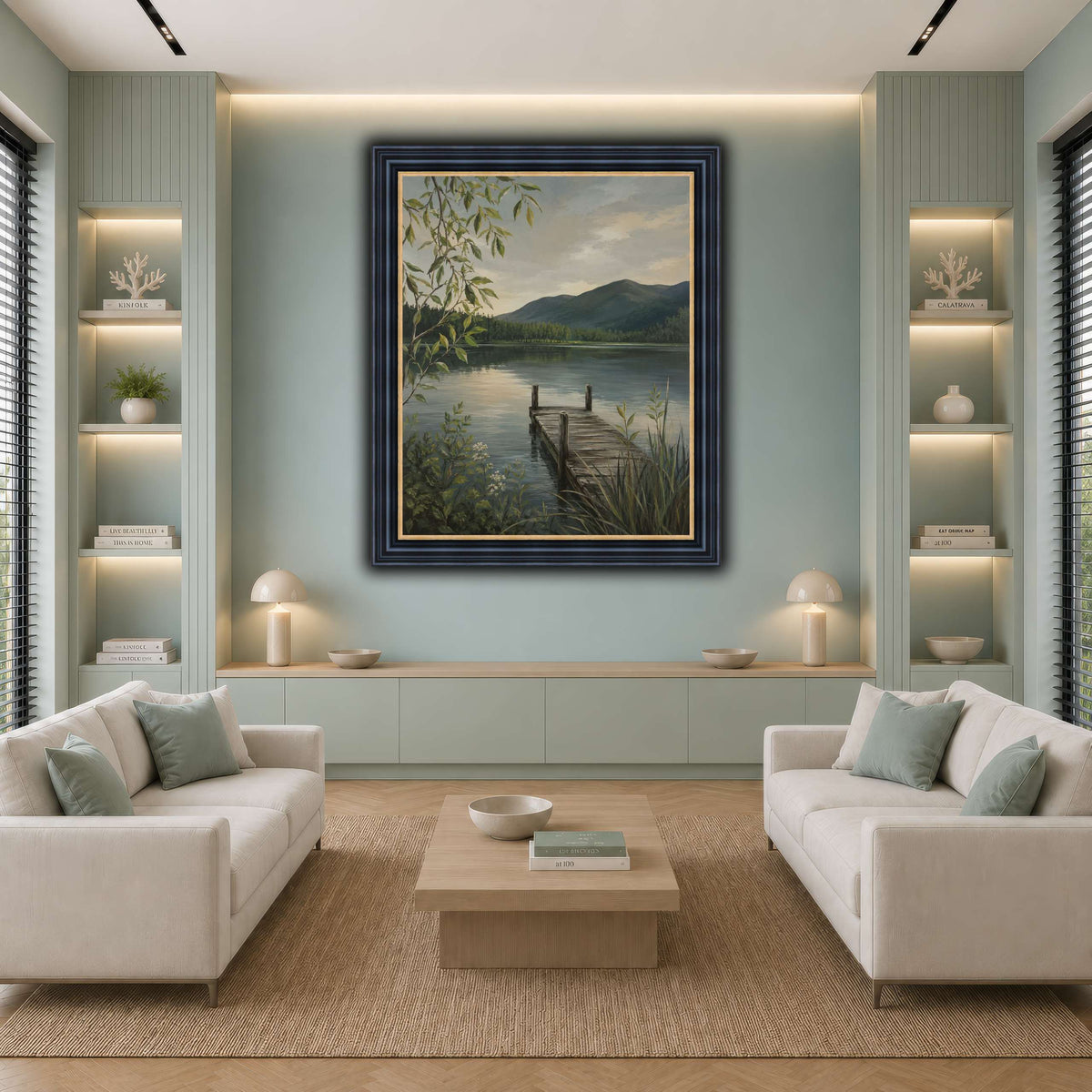 Lakeside Silence cool-living room