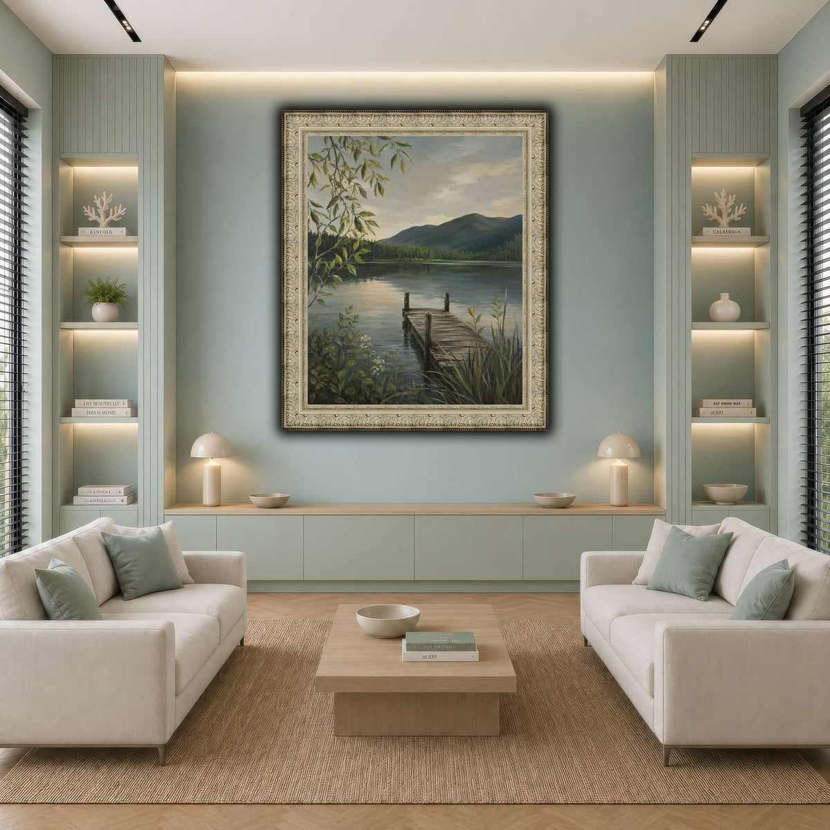 Lakeside Silence cool-living room