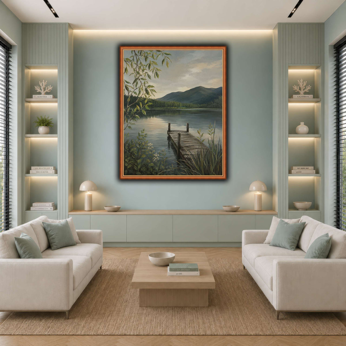 Lakeside Silence cool-living room