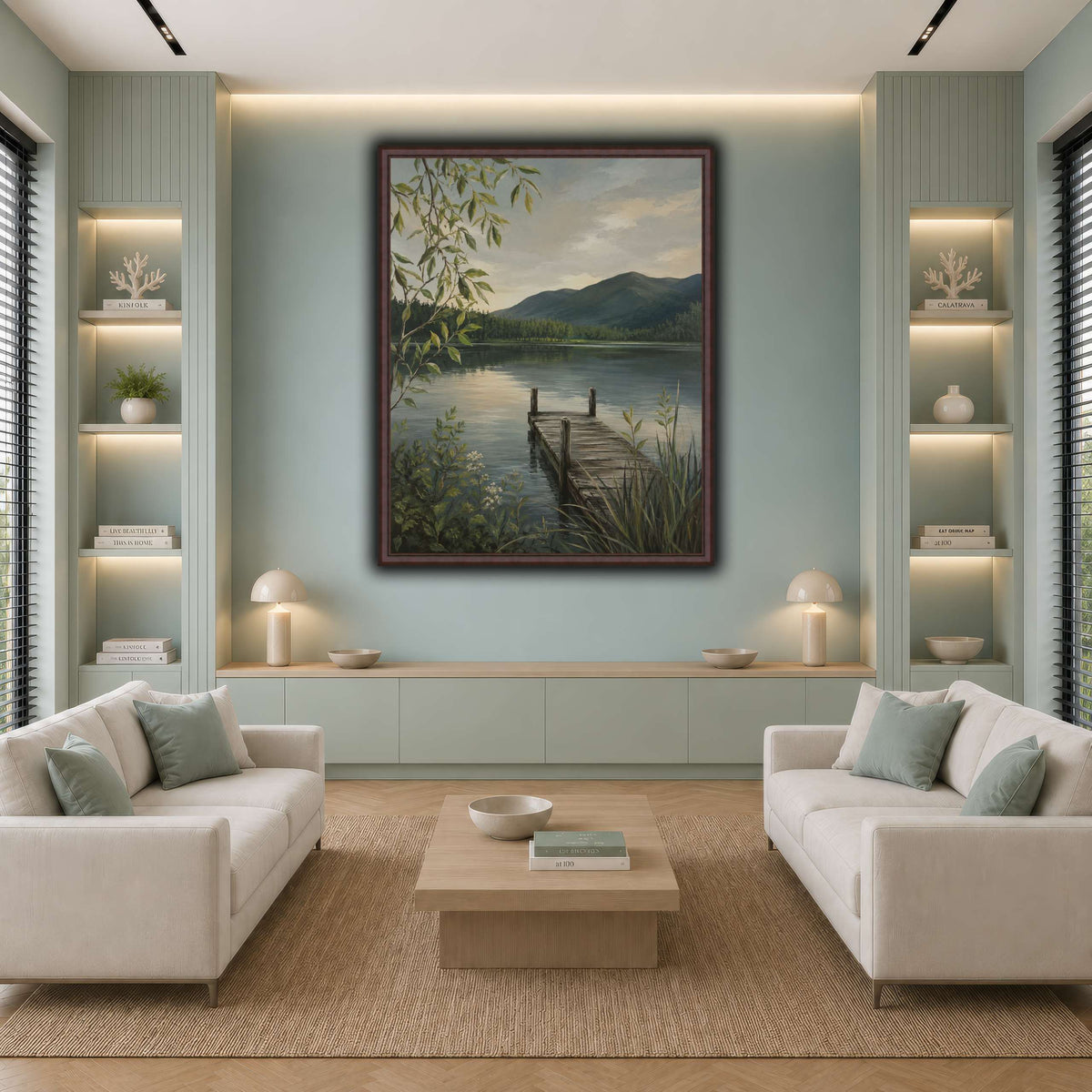 Lakeside Silence cool-living room