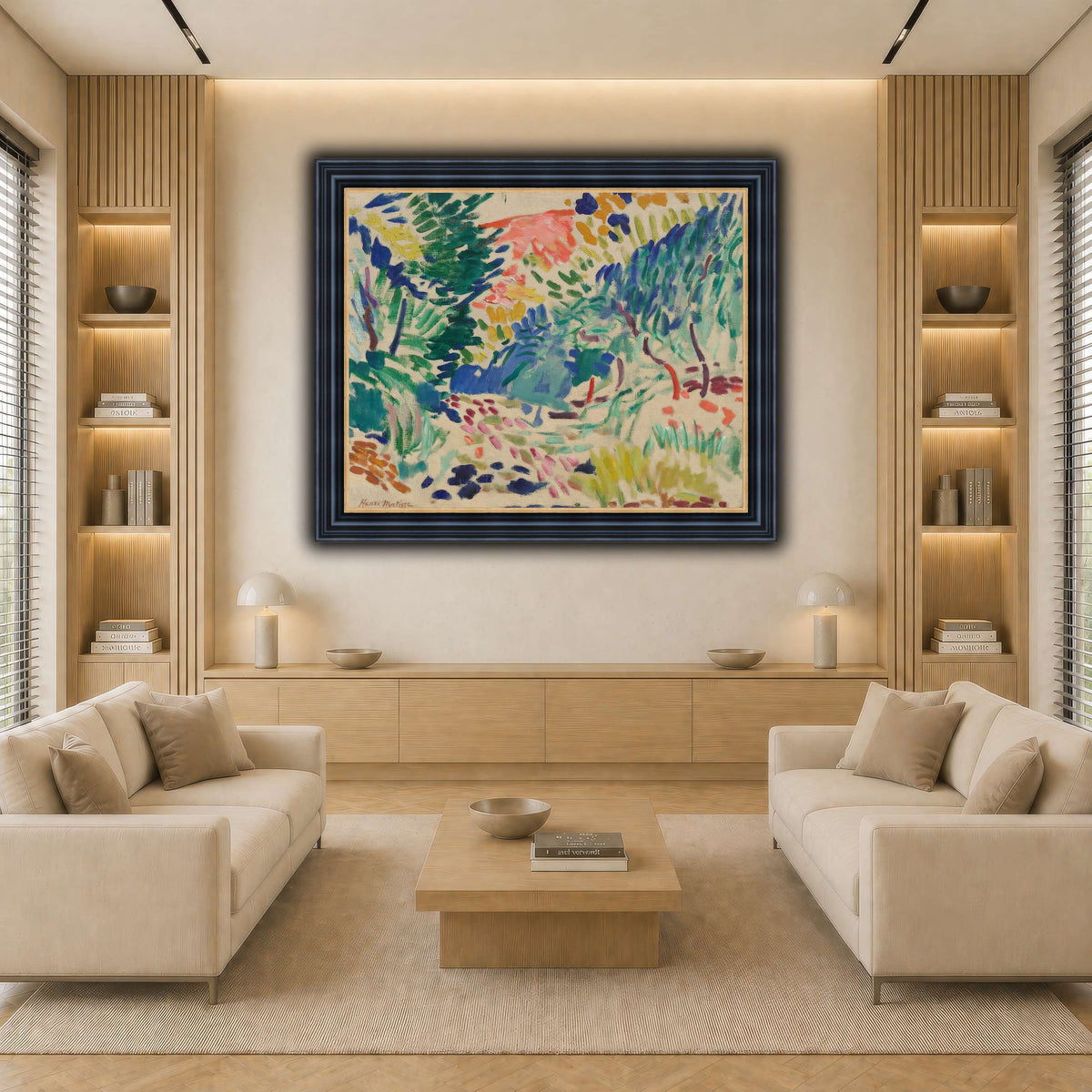 Landscape_at_Collioure_Henri_Matisse light neutral-living room