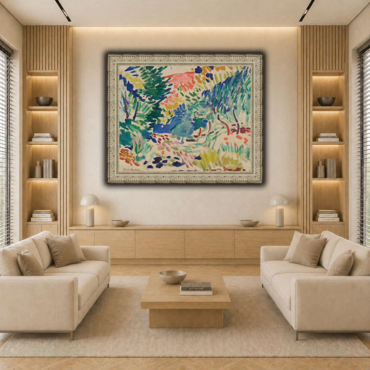 Landscape_at_Collioure_Henri_Matisse light neutral-living room