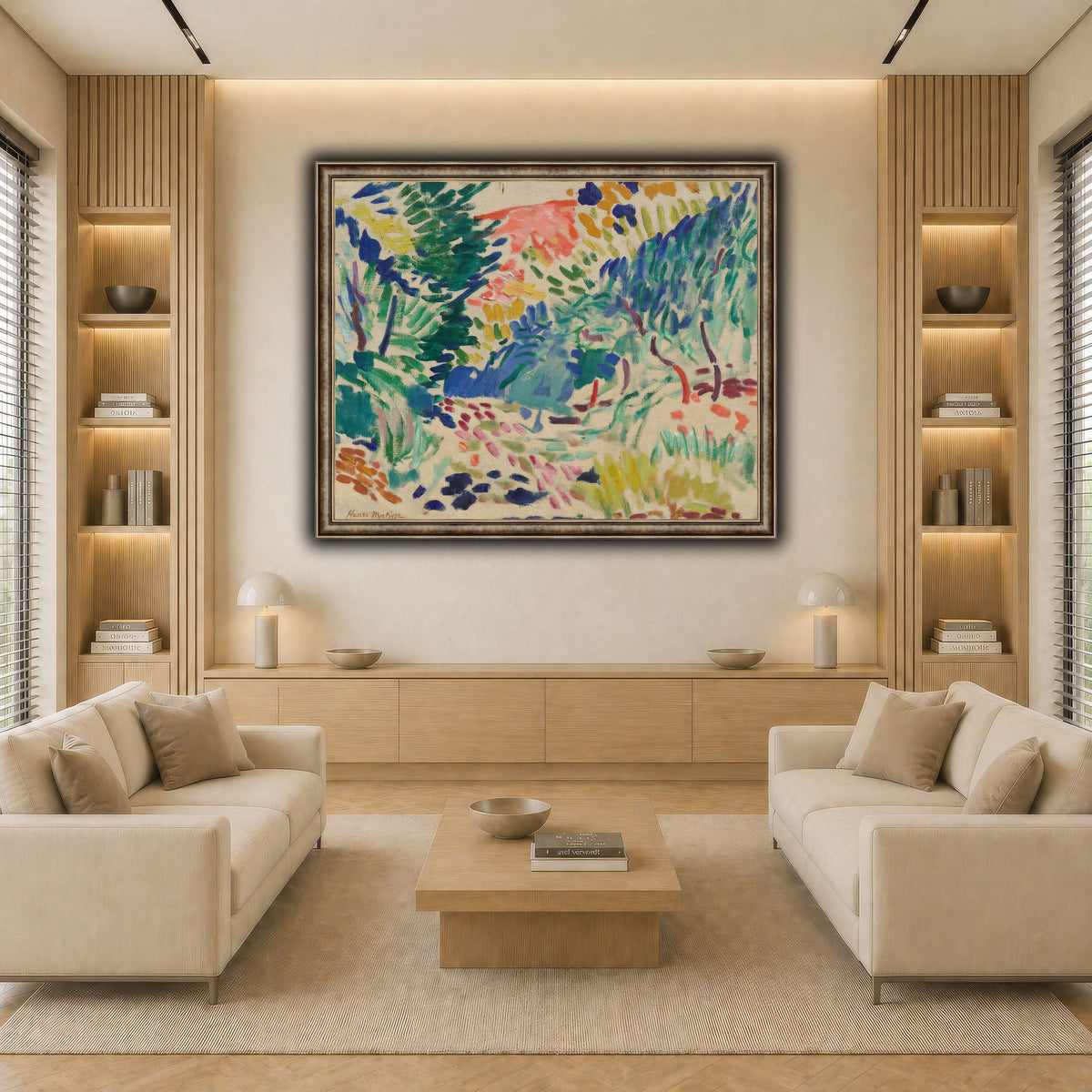 Landscape_at_Collioure_Henri_Matisse light neutral-living room