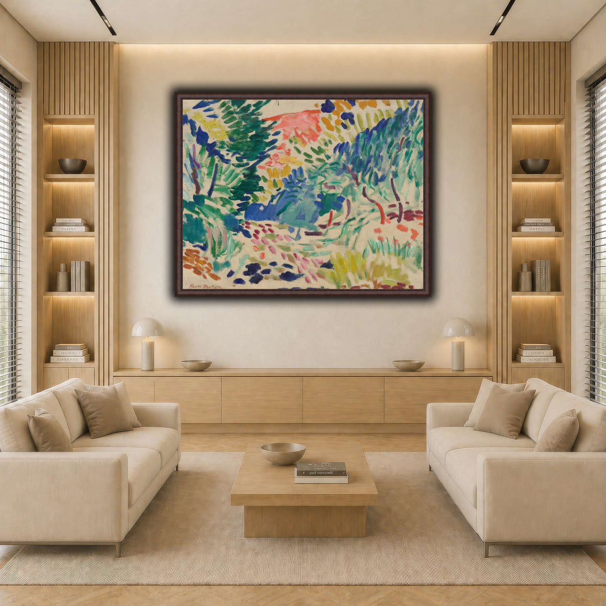 Landscape_at_Collioure_Henri_Matisse light neutral-living room