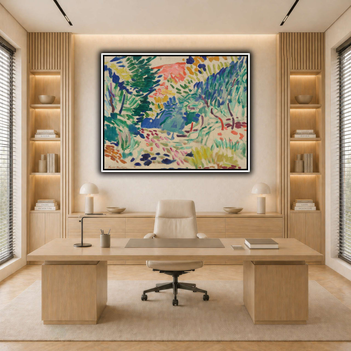 Landscape_at_Collioure_Henri_Matisse light neutral-office