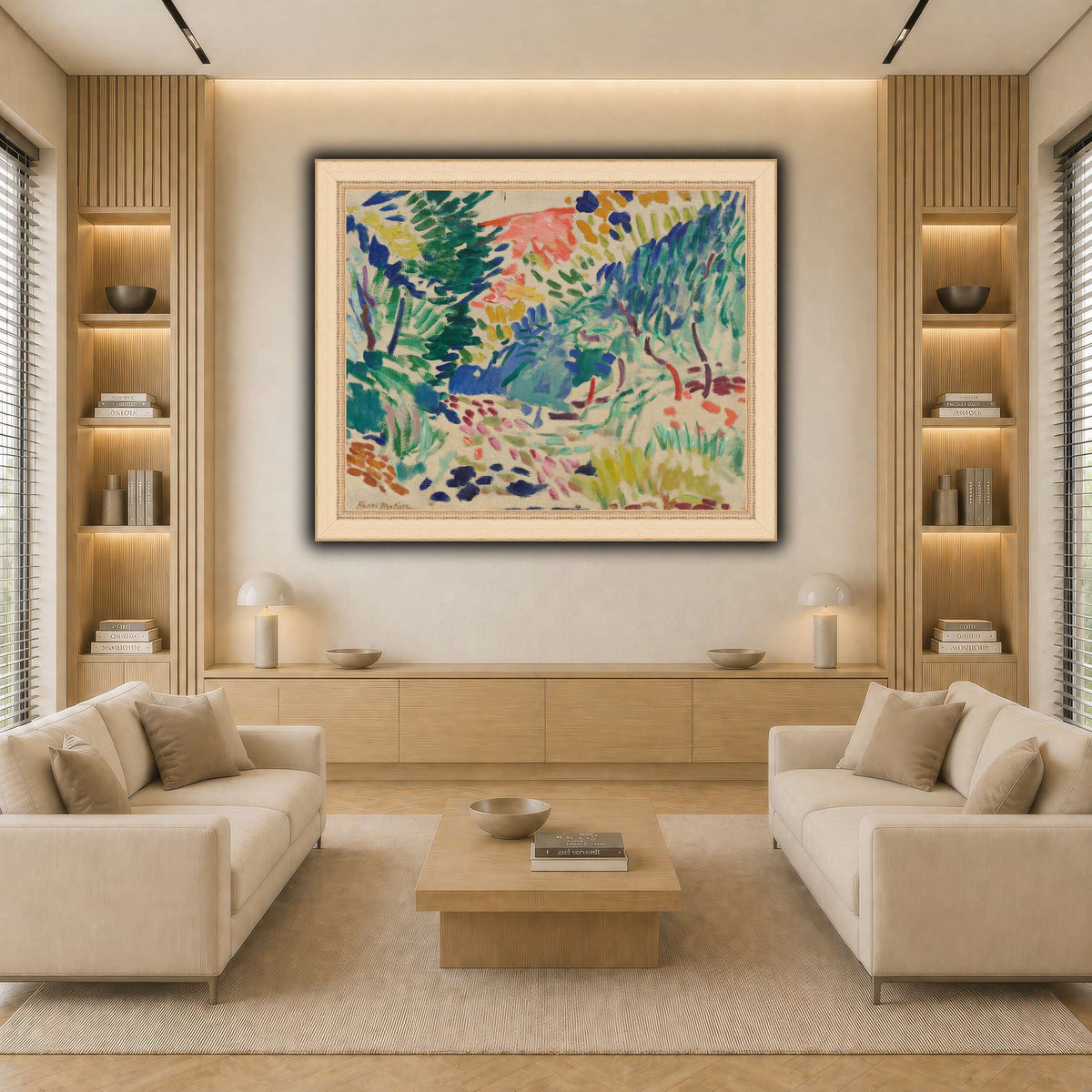 Landscape_at_Collioure_Henri_Matisse light neutral-living room