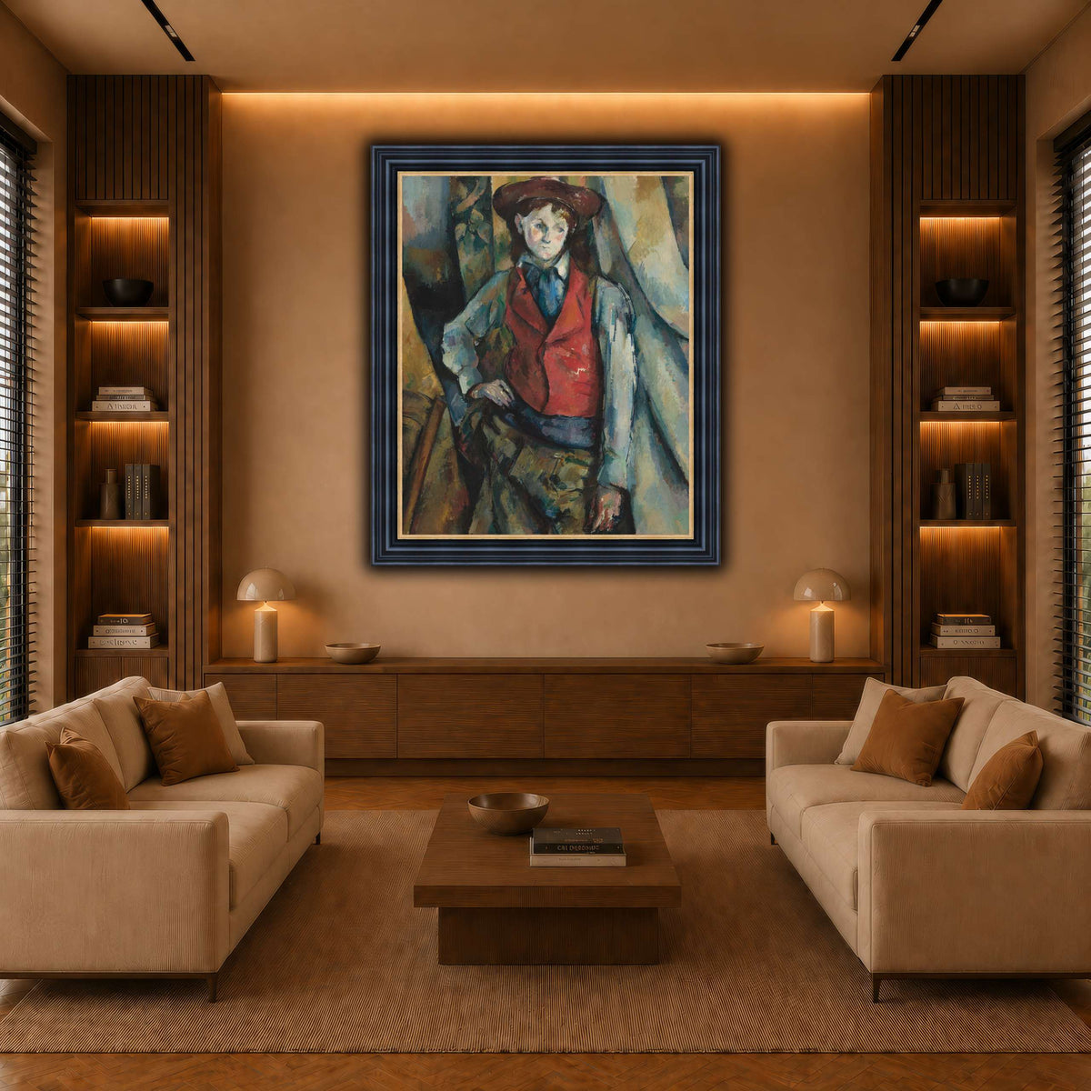Le_Garçon_by_Paul_Cezanne warm-living-room