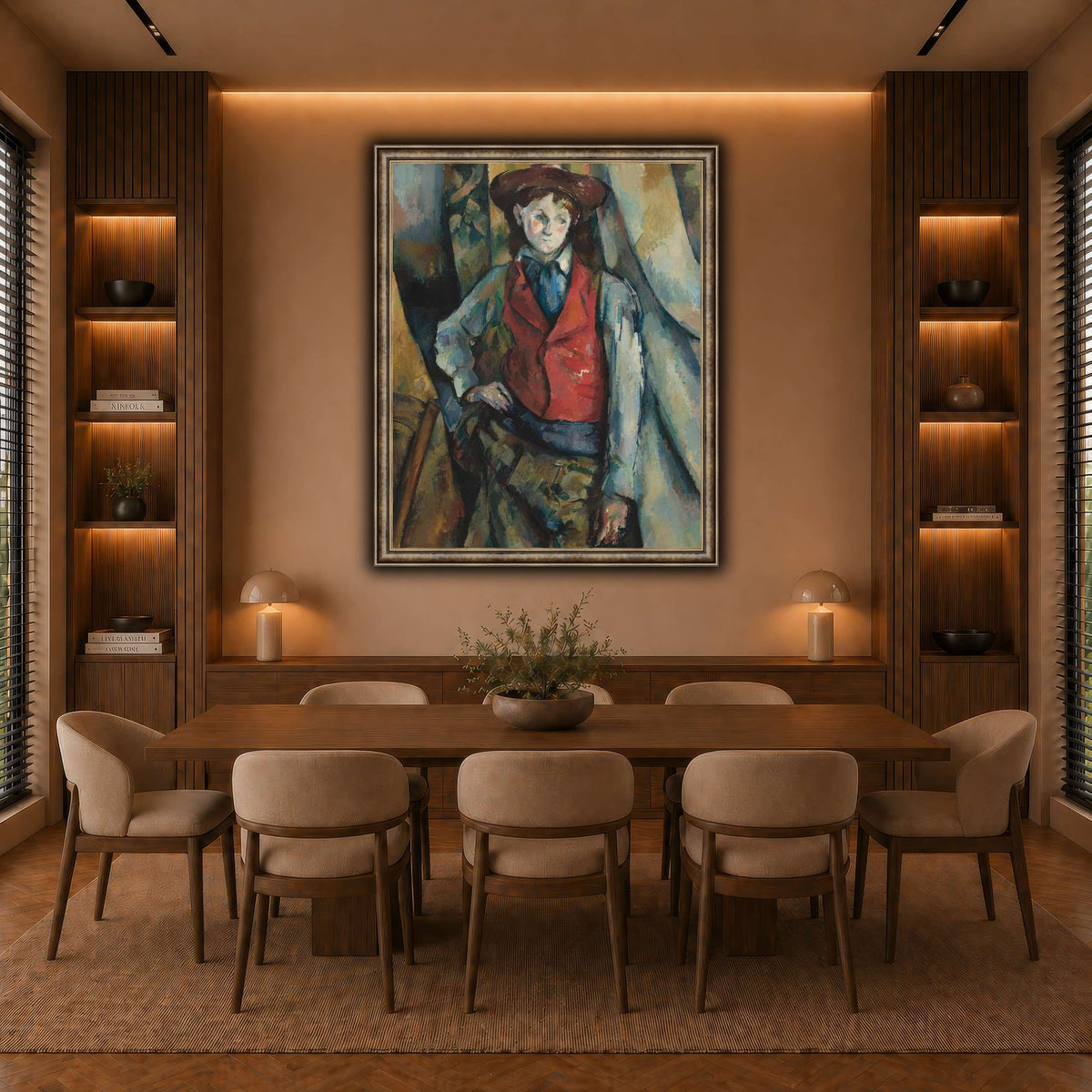 Le_Garçon_by_Paul_Cezanne warm-dining room
