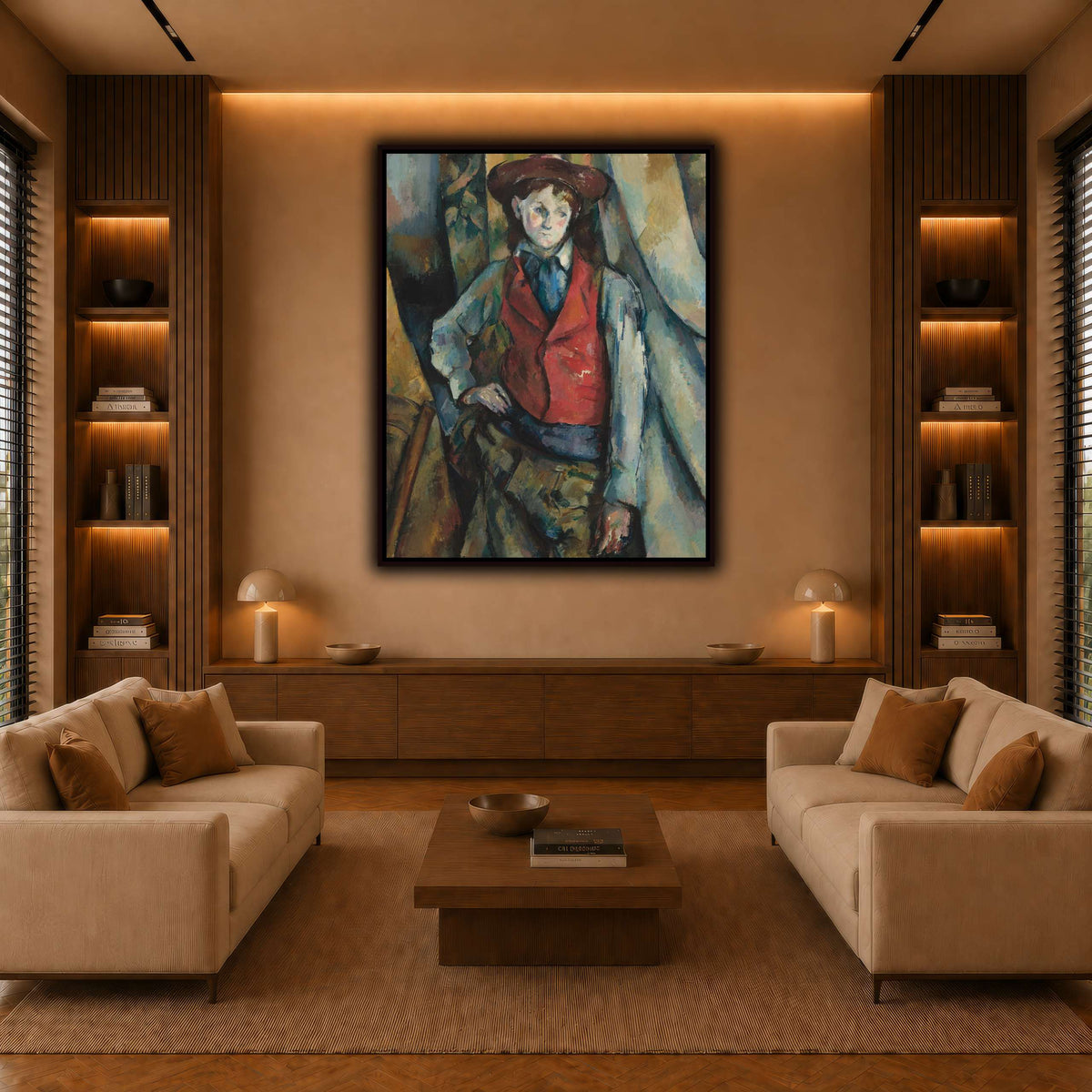 Le_Garçon_by_Paul_Cezanne warm-living-room