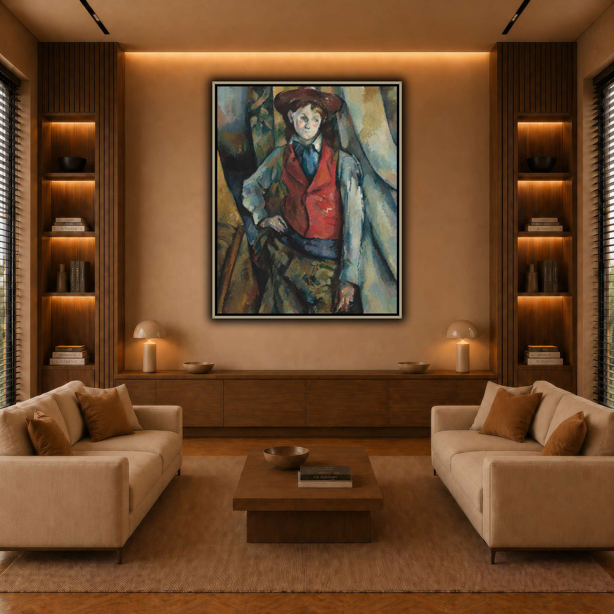 Le_Garçon_by_Paul_Cezanne warm-living-room