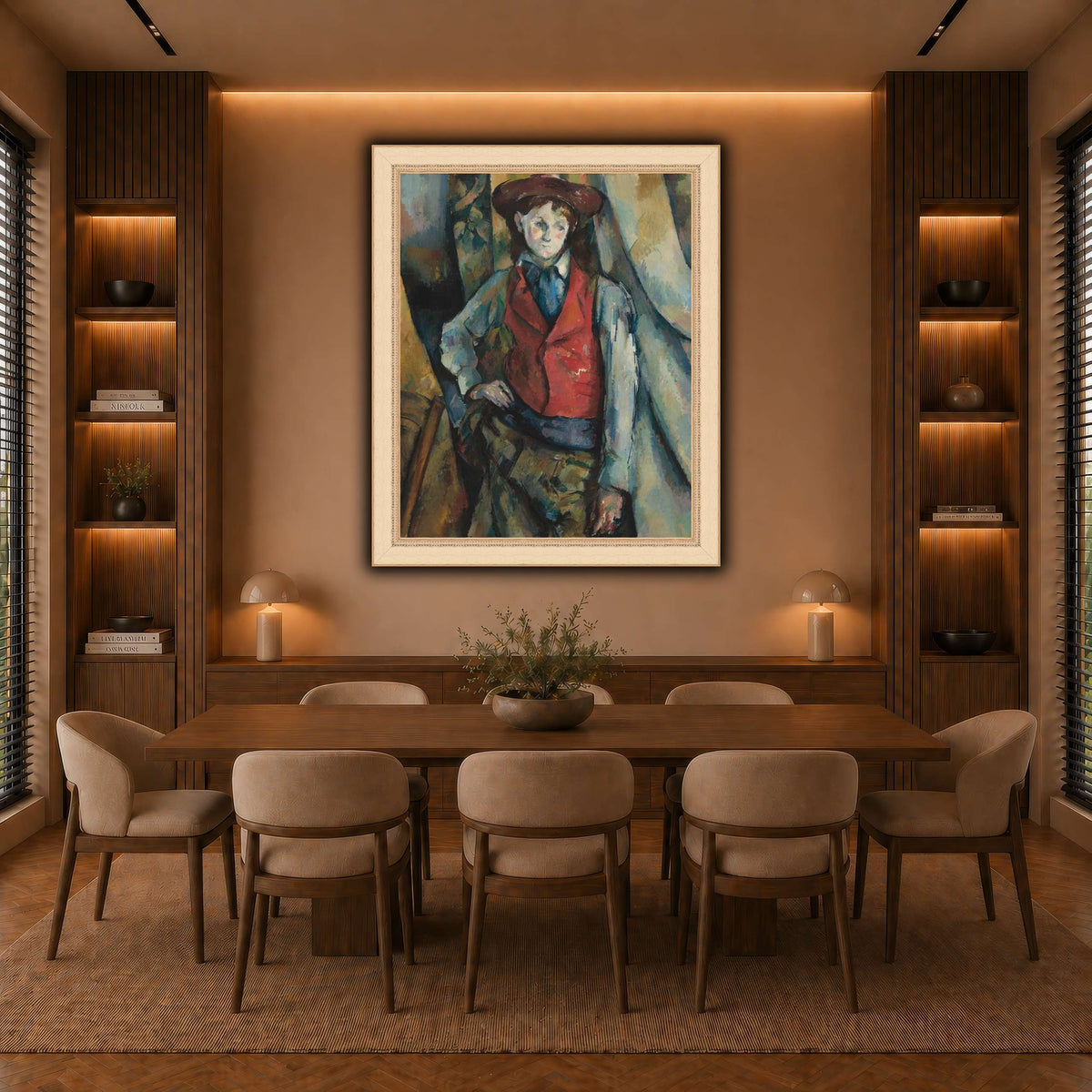 Le_Garçon_by_Paul_Cezanne warm-dining room