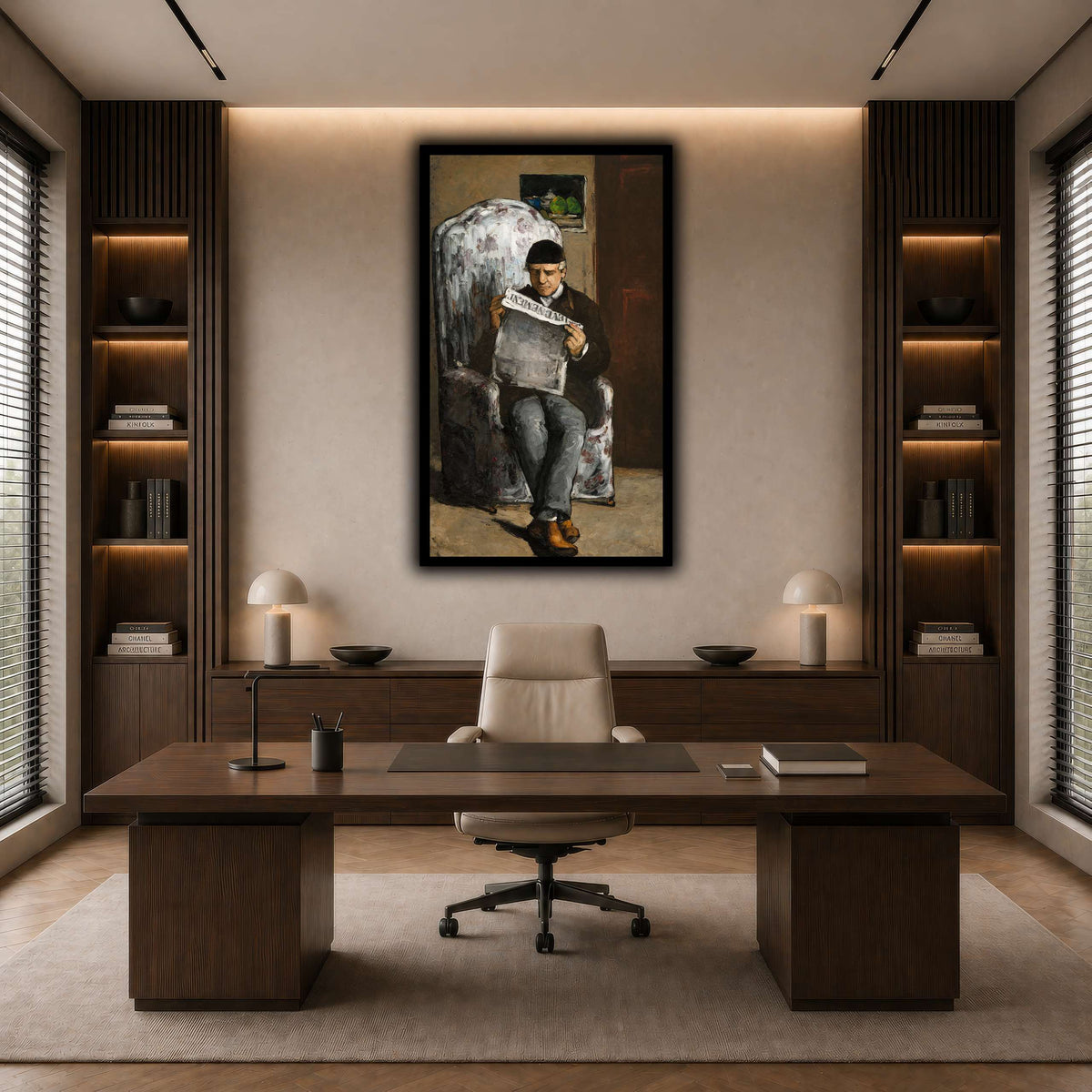 Le_Père_du_peintre,_lisant_L'Événement_Paul_Cezanne dark neutral-office