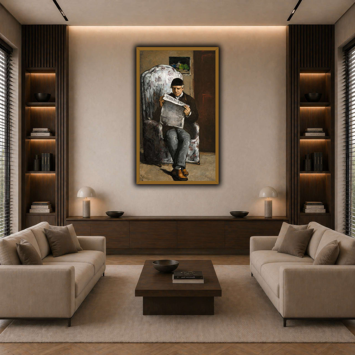 Le_Père_du_peintre,_lisant_L'Événement_Paul_Cezanne dark neutral-living room