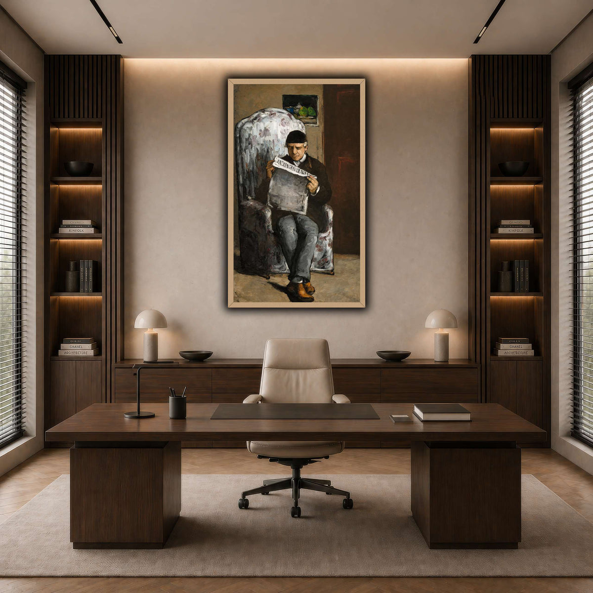 Le_Père_du_peintre,_lisant_L'Événement_Paul_Cezanne dark neutral-office