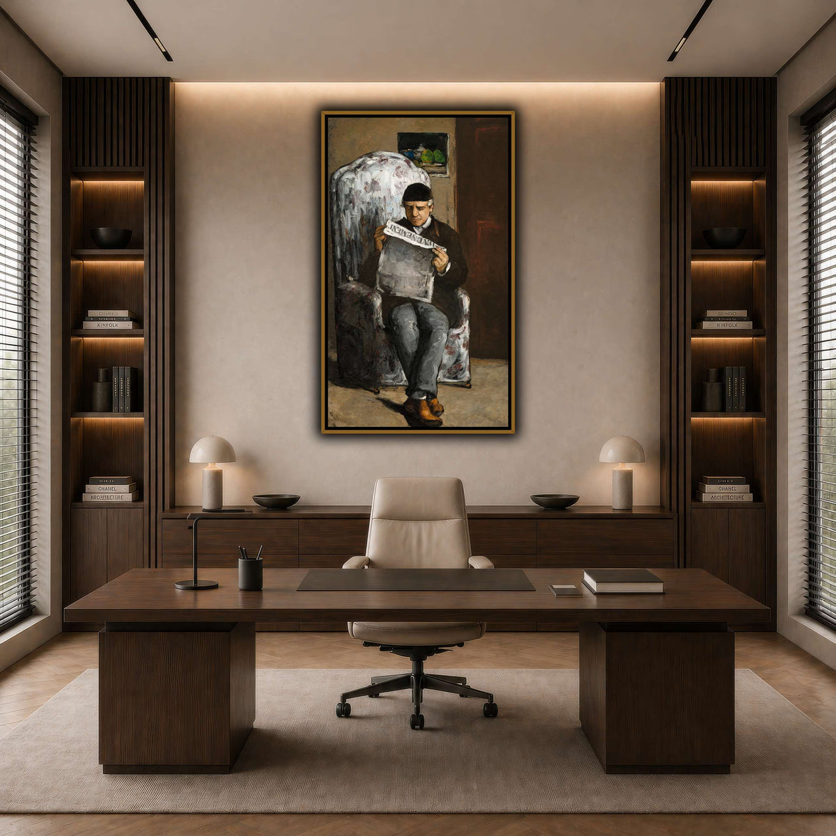 Le_Père_du_peintre,_lisant_L'Événement_Paul_Cezanne dark neutral-office