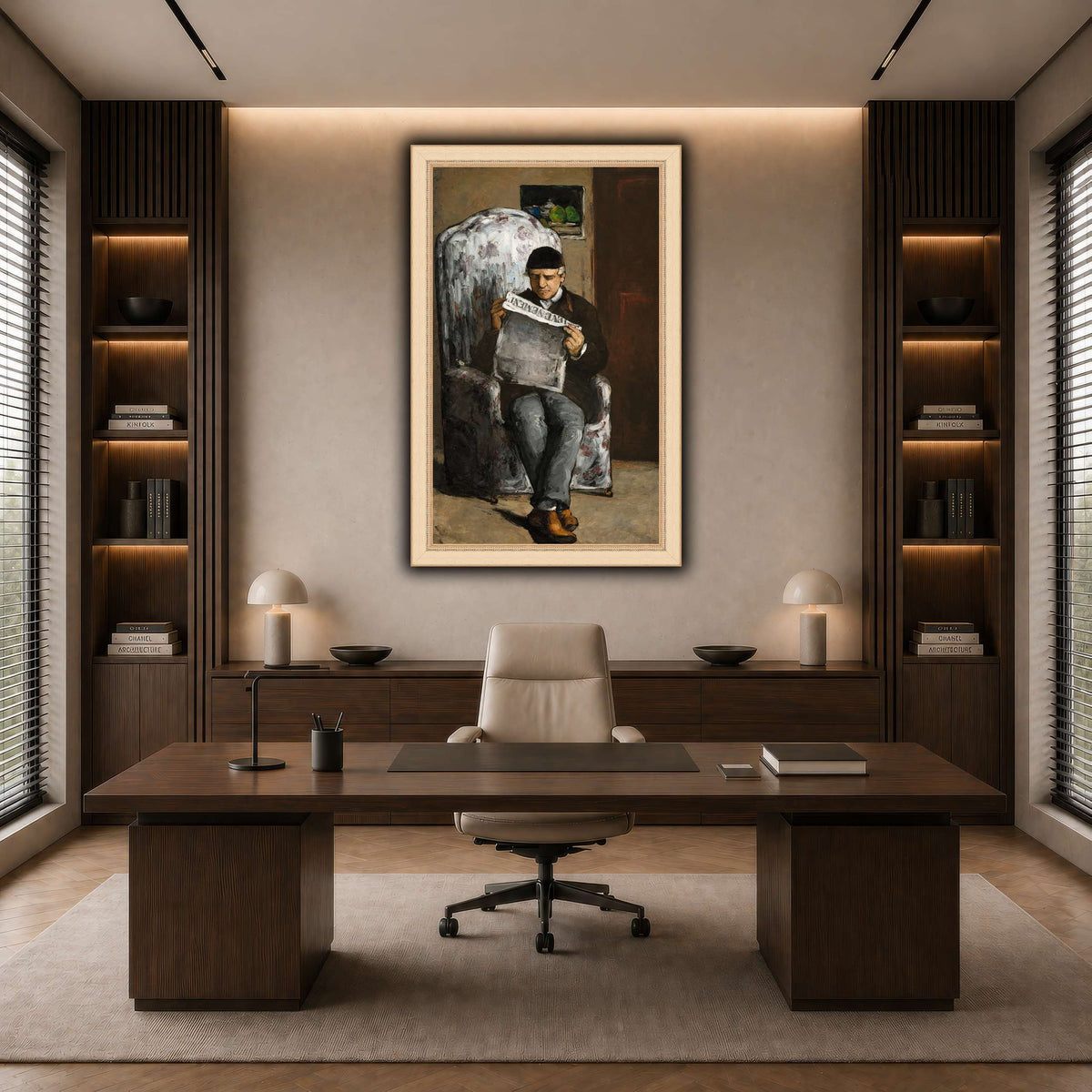 Le_Père_du_peintre,_lisant_L'Événement_Paul_Cezanne dark neutral-office