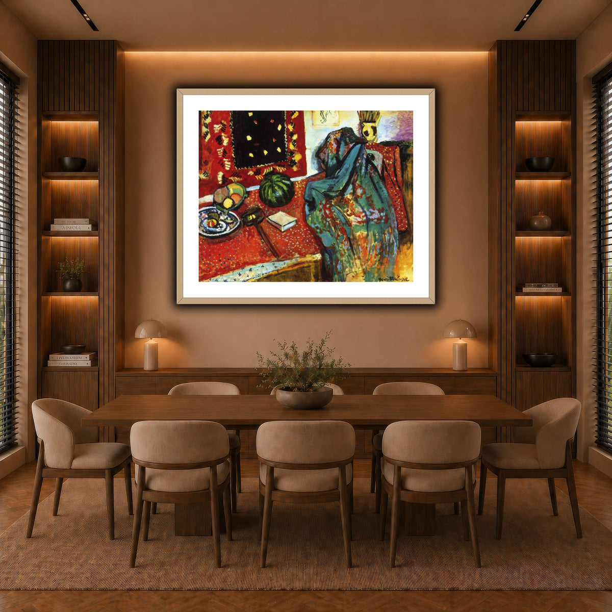 Le_Tapis_rouge,_Intérieur_au_tapis_rouge_Henri_Matisse warm-dining room