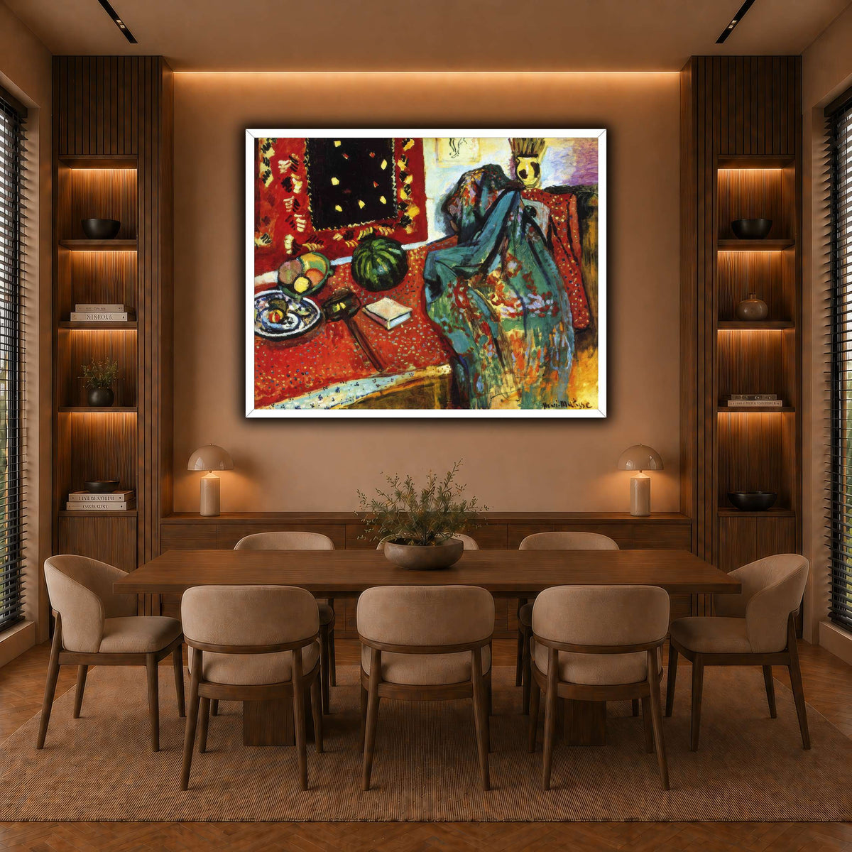 Le_Tapis_rouge,_Intérieur_au_tapis_rouge_Henri_Matisse warm-dining room