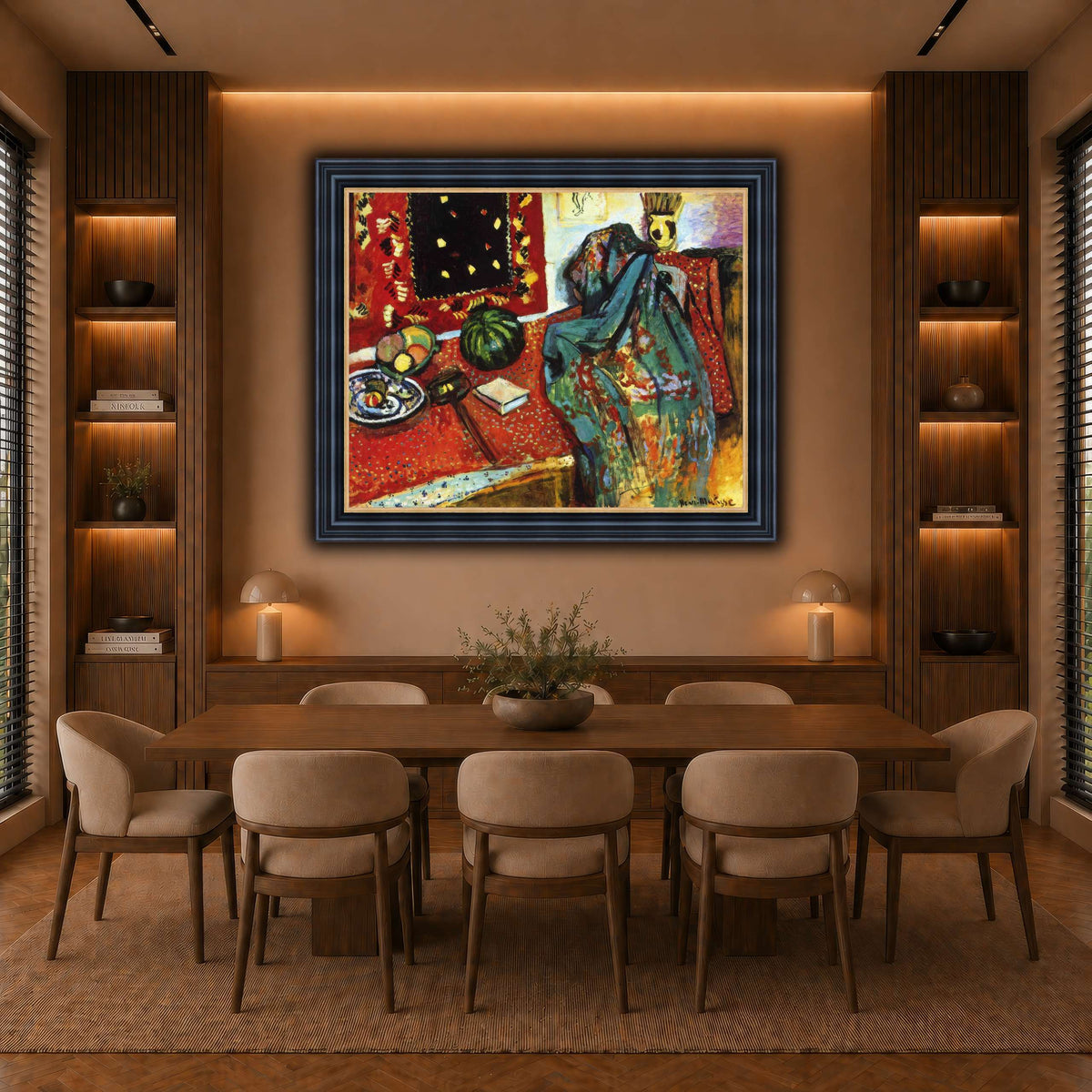 Le_Tapis_rouge,_Intérieur_au_tapis_rouge_Henri_Matisse warm-dining room