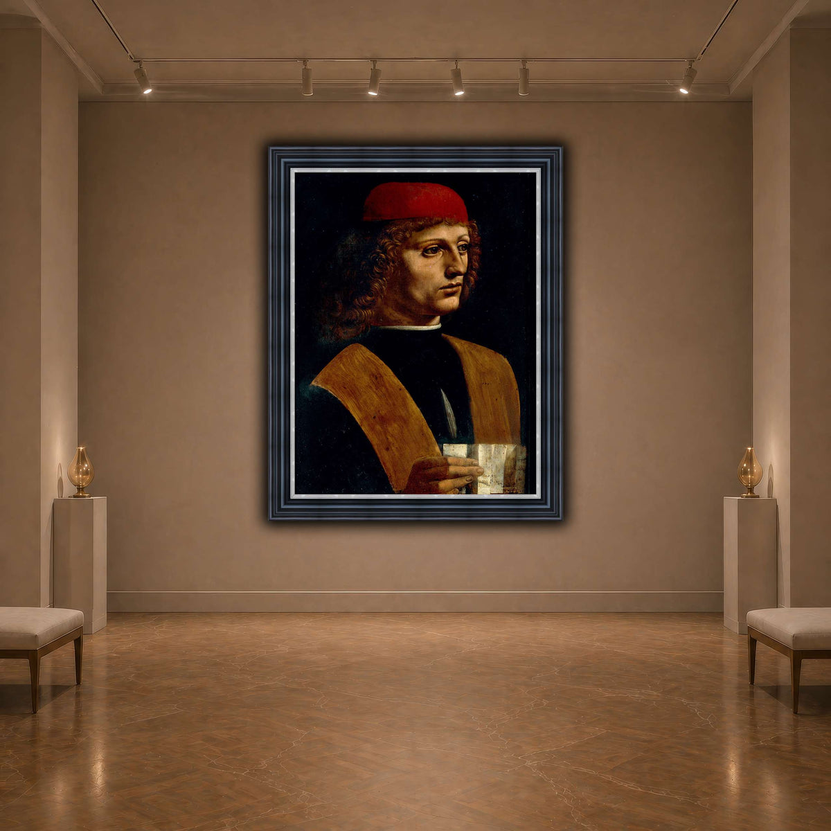 Leonardo_da_Vinci_-_Portrait_of_a_Musician_-_Pinacoteca_Ambrosiana dark neutral-agallery