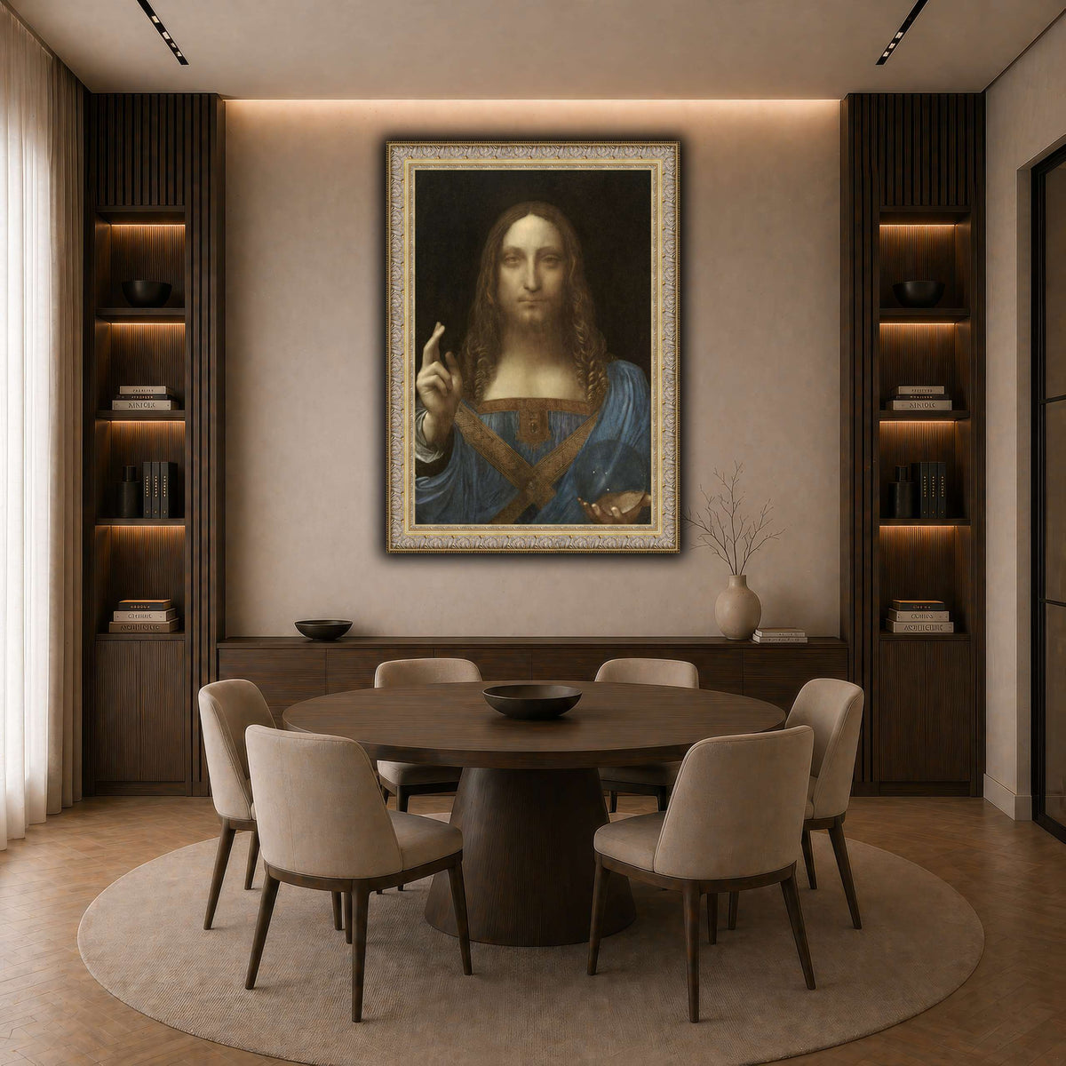 Leonardo_da_Vinci,_Salvator_Mundi_result dark neutral-dining room