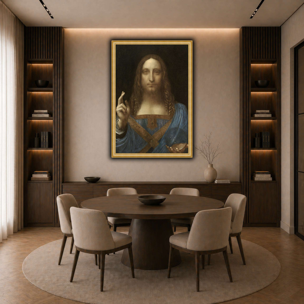 Leonardo_da_Vinci,_Salvator_Mundi_result dark neutral-dining room