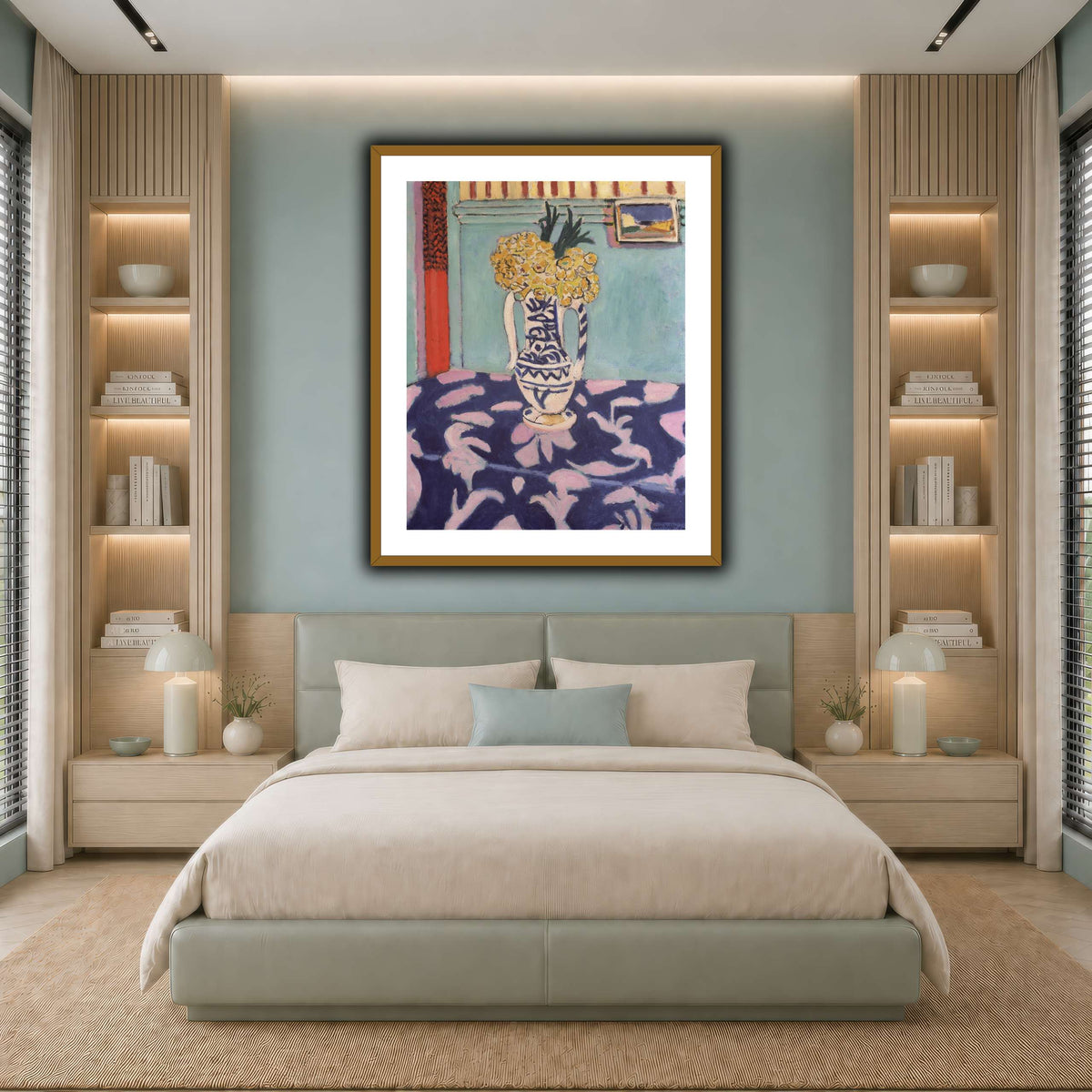 Les_coucous,_tapis_bleu_et_rose_Henri_Matisse cool-bedroom