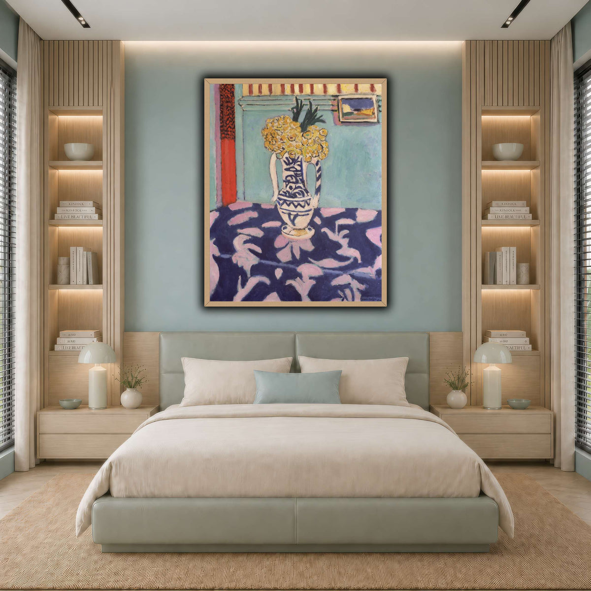 Les_coucous,_tapis_bleu_et_rose_Henri_Matisse cool-bedroom