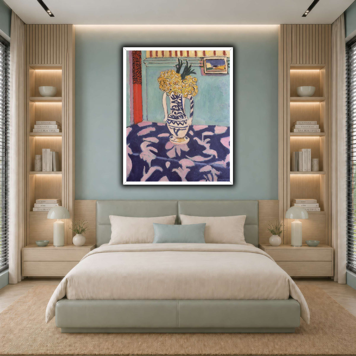 Les_coucous,_tapis_bleu_et_rose_Henri_Matisse cool-bedroom