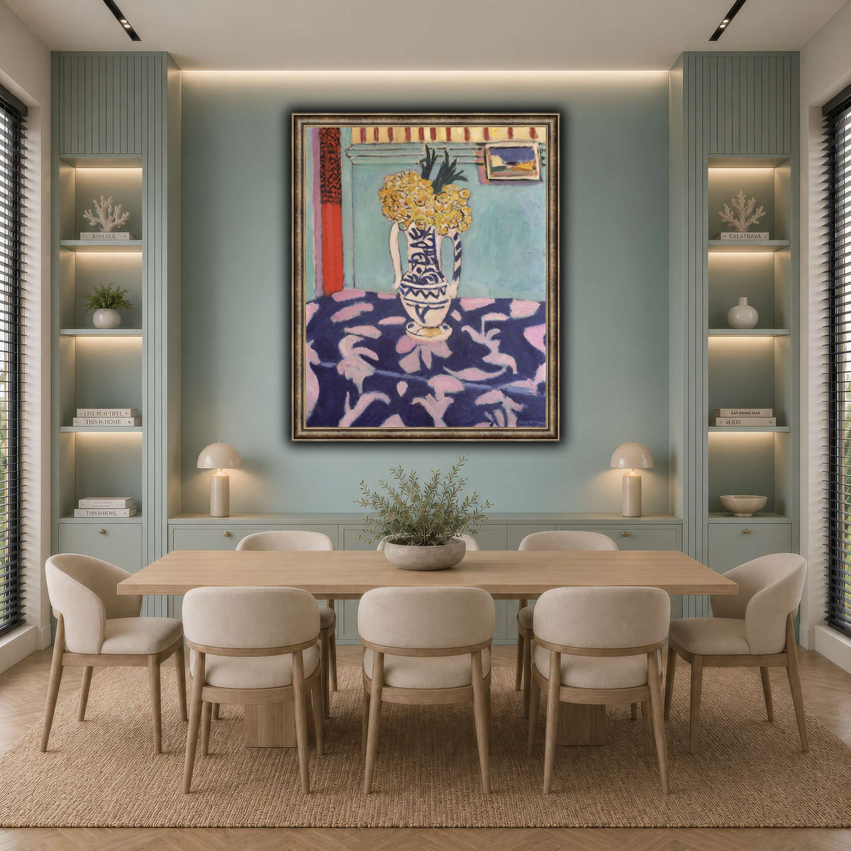 Les_coucous,_tapis_bleu_et_rose_Henri_Matisse cool-dining