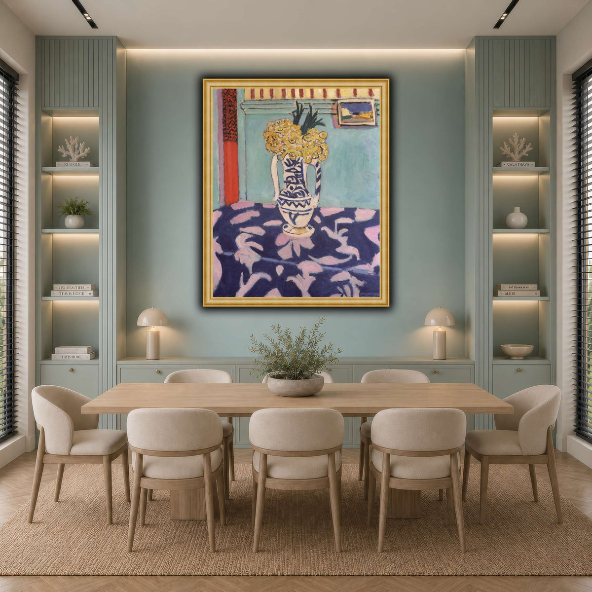 Les_coucous,_tapis_bleu_et_rose_Henri_Matisse cool-dining