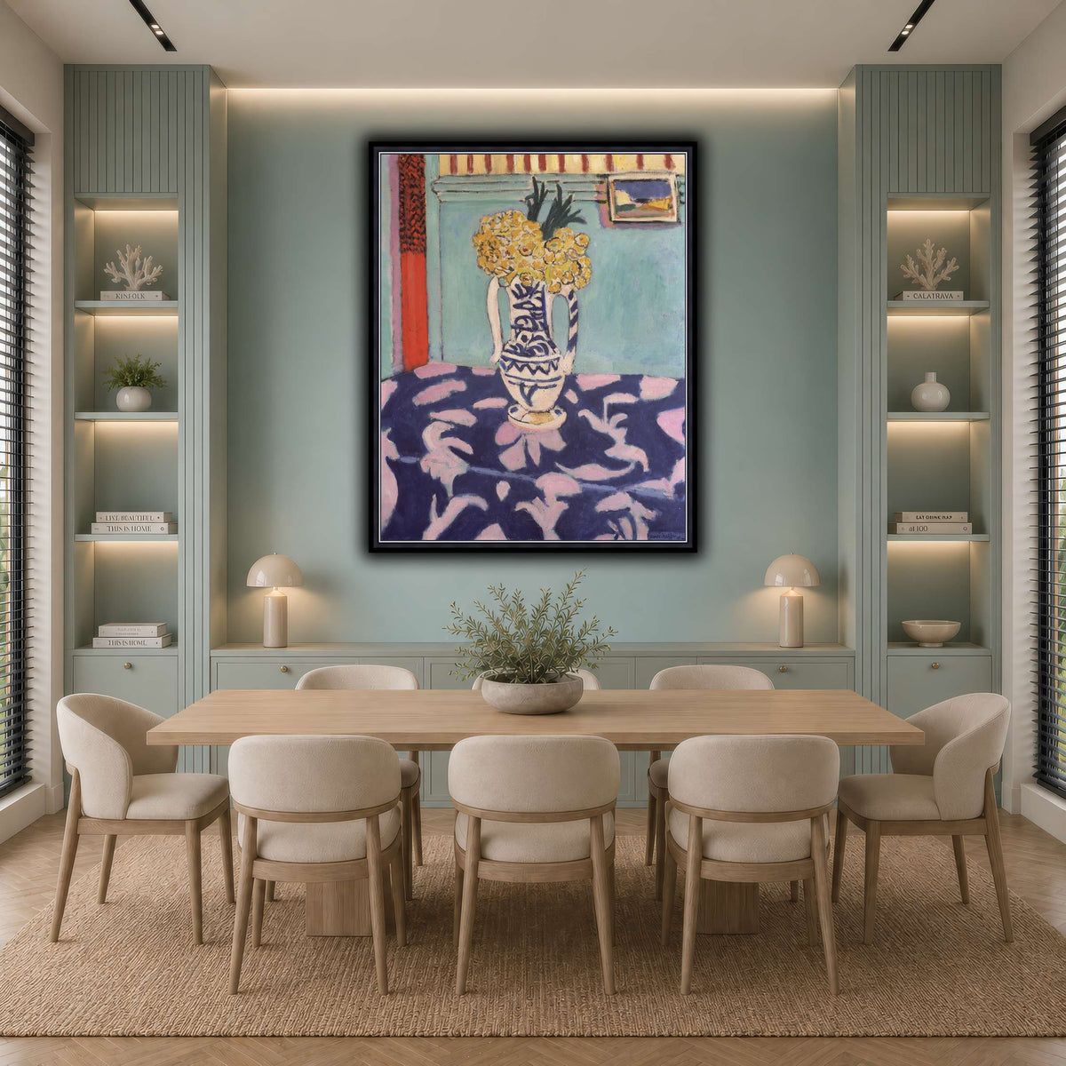 Les_coucous,_tapis_bleu_et_rose_Henri_Matisse cool-dining