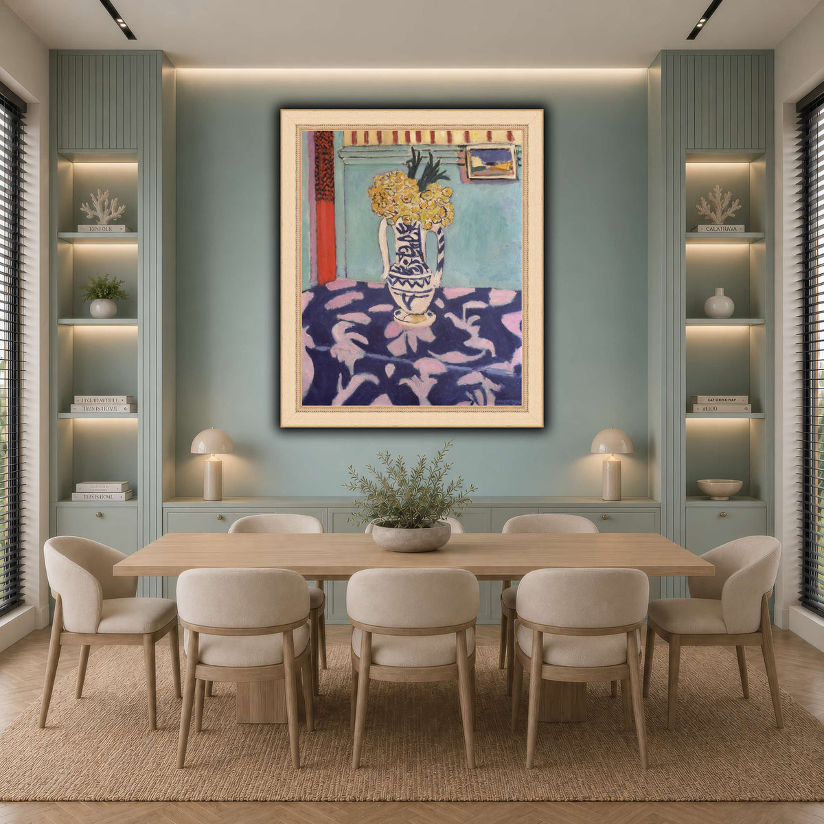 Les_coucous,_tapis_bleu_et_rose_Henri_Matisse cool-dining