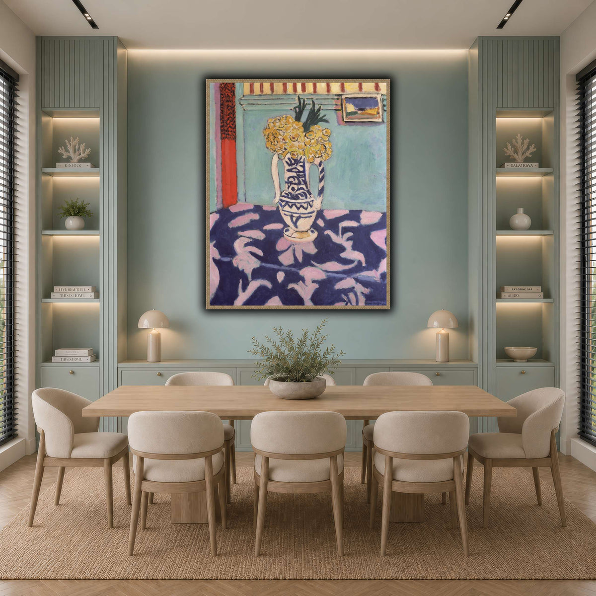 Les_coucous,_tapis_bleu_et_rose_Henri_Matisse cool-dining