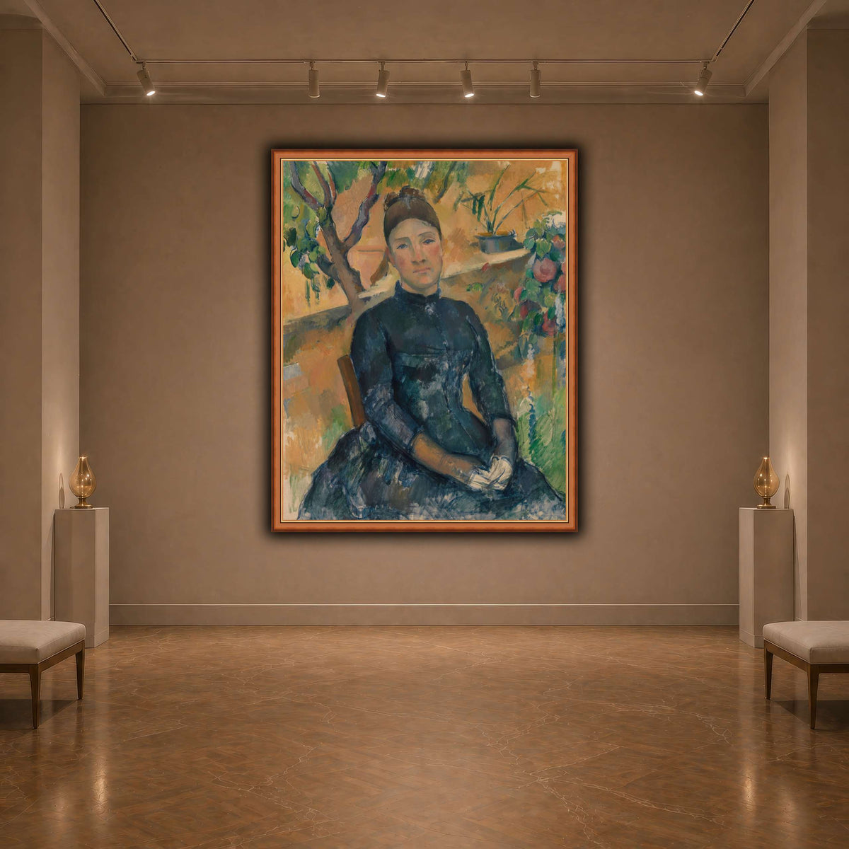 Madame_Cézanne__Paul_Cezanne dark neutral-agallery