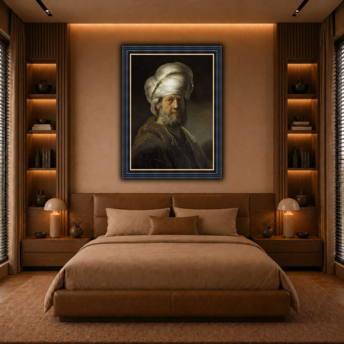 Man-in-Oriental-Clothing_Rembrandt-van-Rijn warm-bedroom