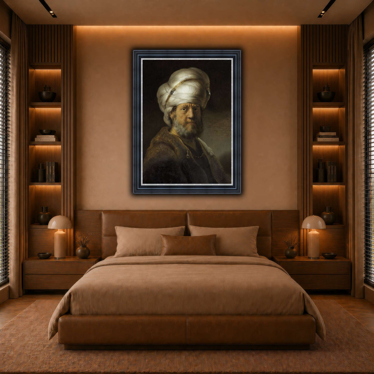 Man-in-Oriental-Clothing_Rembrandt-van-Rijn warm-bedroom