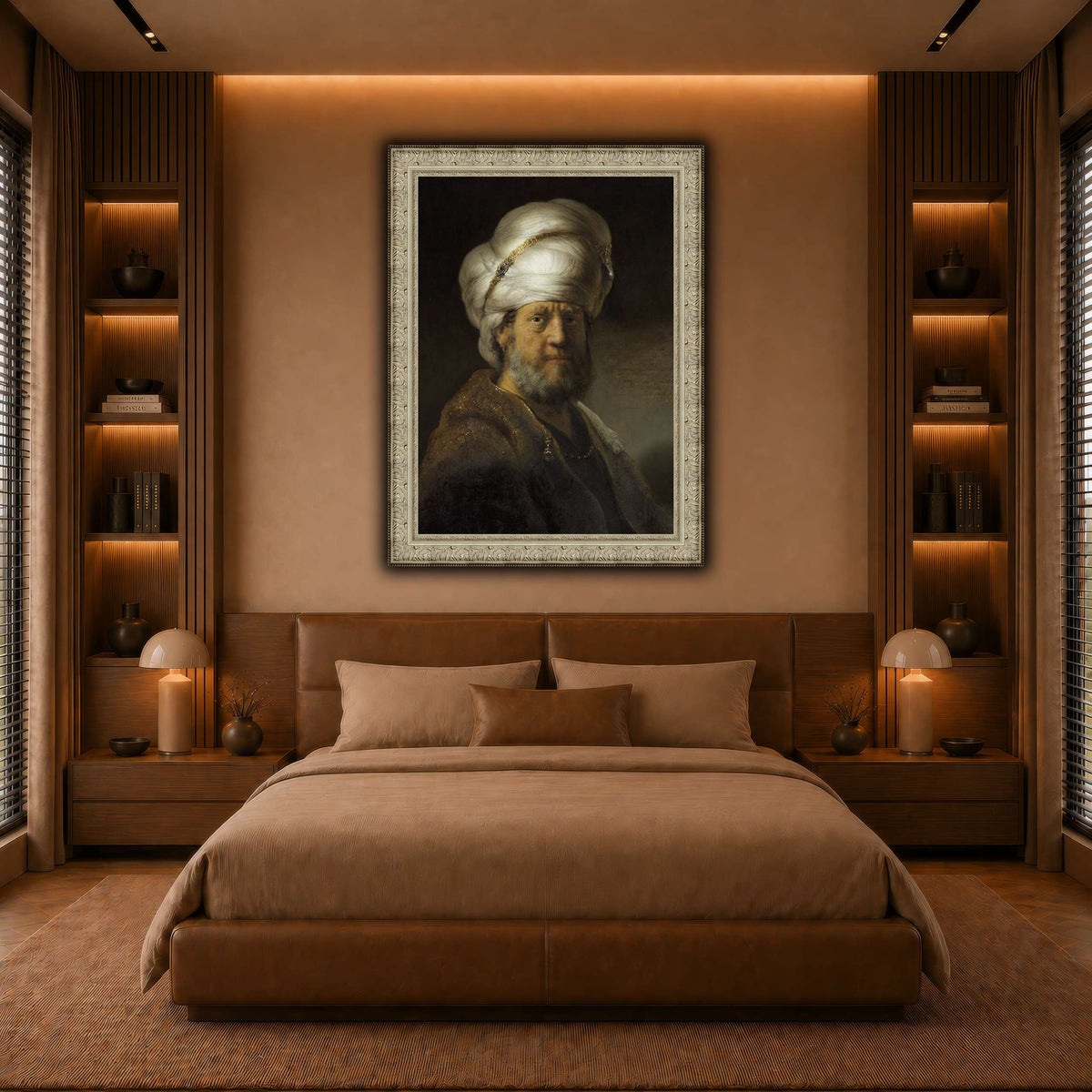 Man-in-Oriental-Clothing_Rembrandt-van-Rijn warm-bedroom