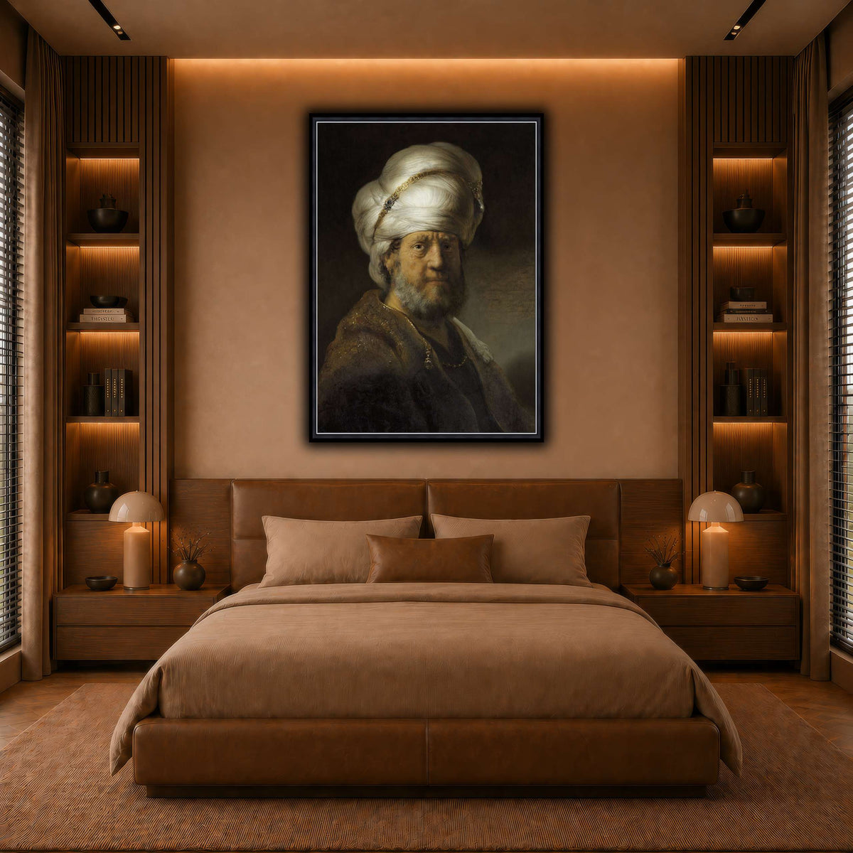 Man-in-Oriental-Clothing_Rembrandt-van-Rijn warm-bedroom