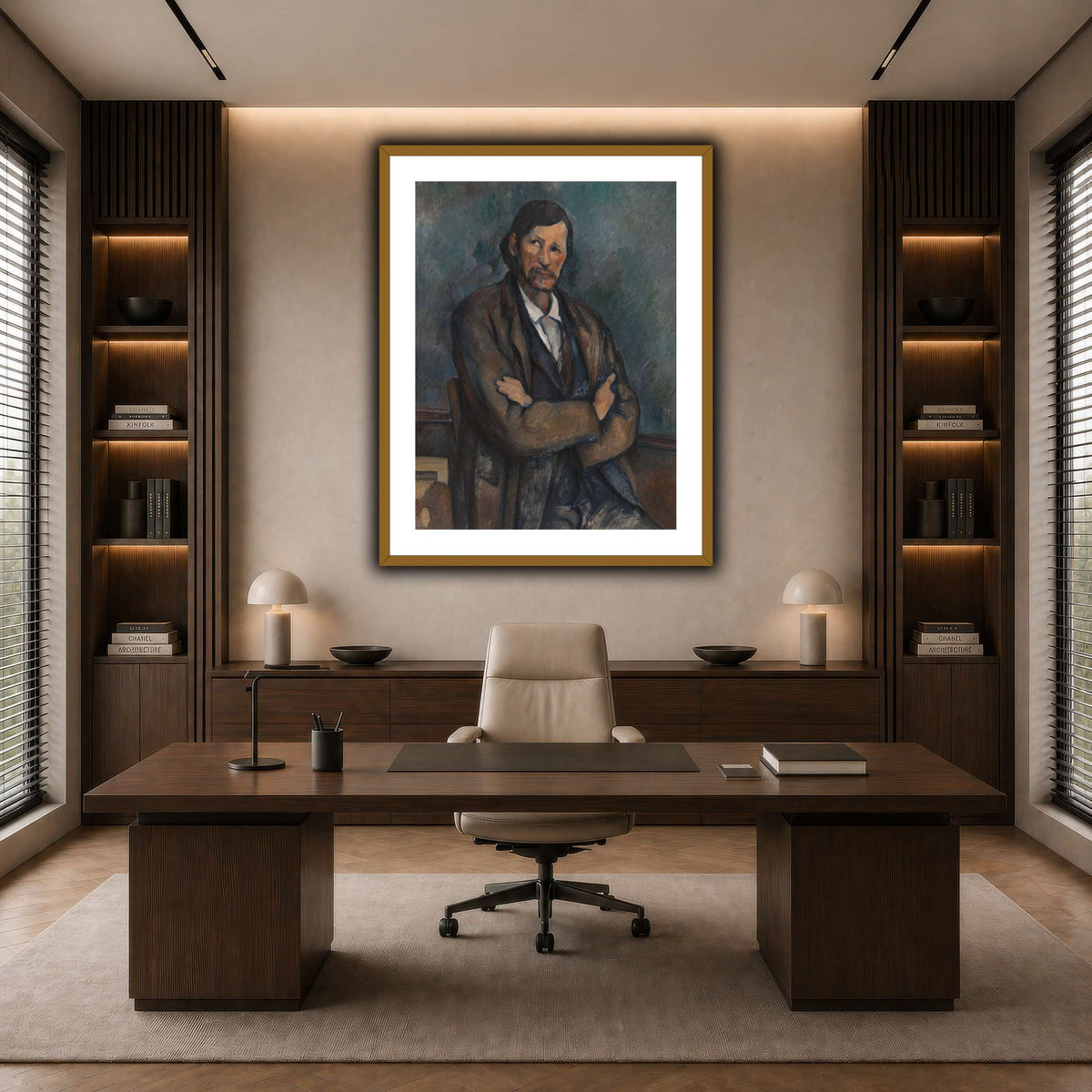 Man_With_Crossed_Arms_Paul_Cezanne dark neutral-office